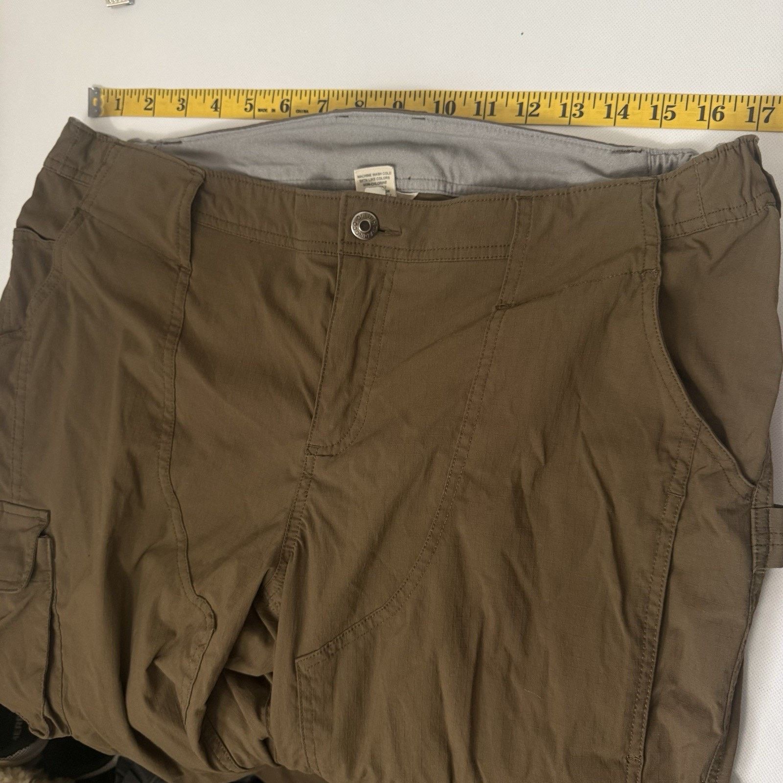 Duluth Trading Company Duluth Trading Cargo Pants Green Nylon Dry Fly Hiking Gorp Size 38" / US 16 / IT 52 - 4 Thumbnail