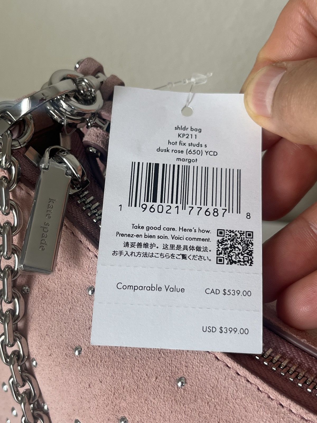 Kate Spade Kate Spade Margot Studded Suede Shoulder Bag Size ONE SIZE - 6 Thumbnail