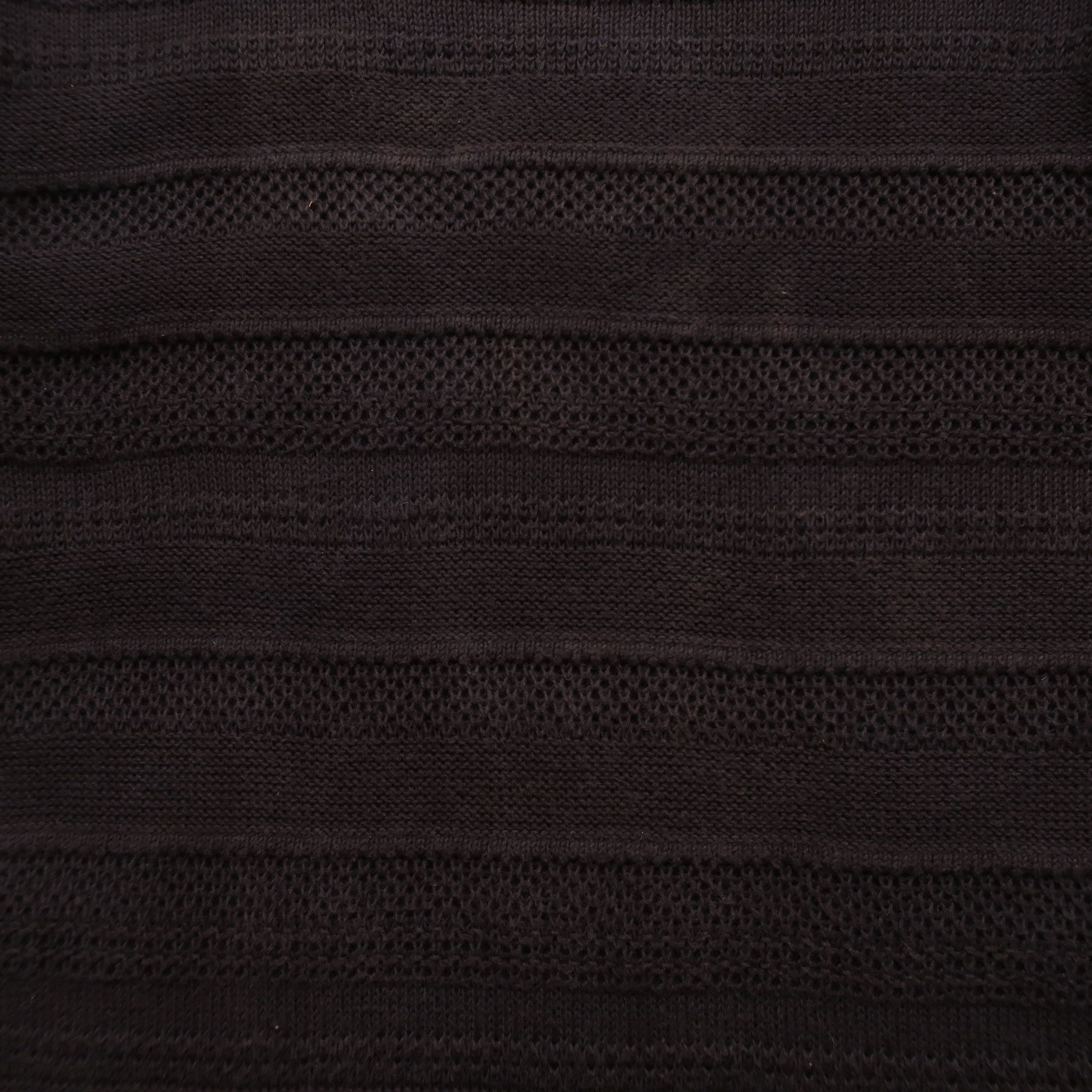 Beams Plus Vintage 90s Beams Cable Knit T-Shirt Faded Black Size US S / EU 44-46 / 1 - 5 Thumbnail