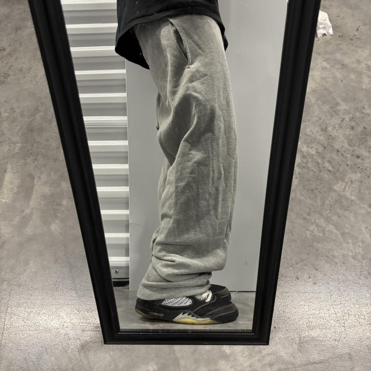 Japanese Brand × Vintage Crazy Vintage Y2K/2000s Light Grey Skater Essential Sweatpants! Size US 30 / EU 46 - 2 Thumbnail
