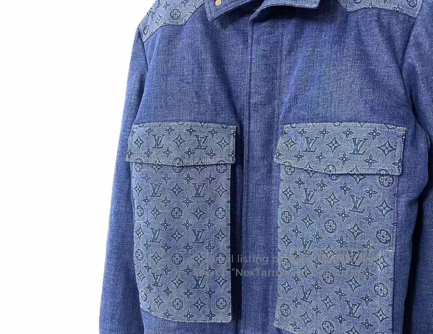 Louis Vuitton Louis Vuitton Monogram Denim Padded Jacket. Size US L / EU 52-54 / 3 - 2 Thumbnail