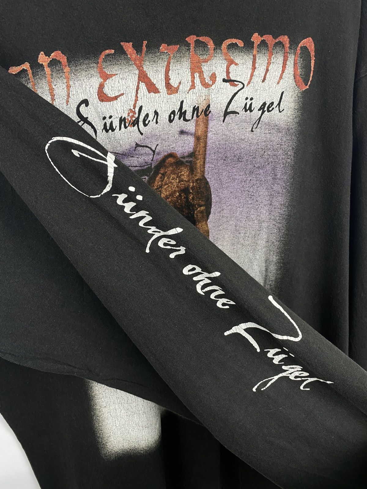 Band Tees 🇩🇪 Vintage 90s In Extremo Rock Band Germany Long Sleeve Hype Size US XL / EU 56 / 4 - 5 Thumbnail