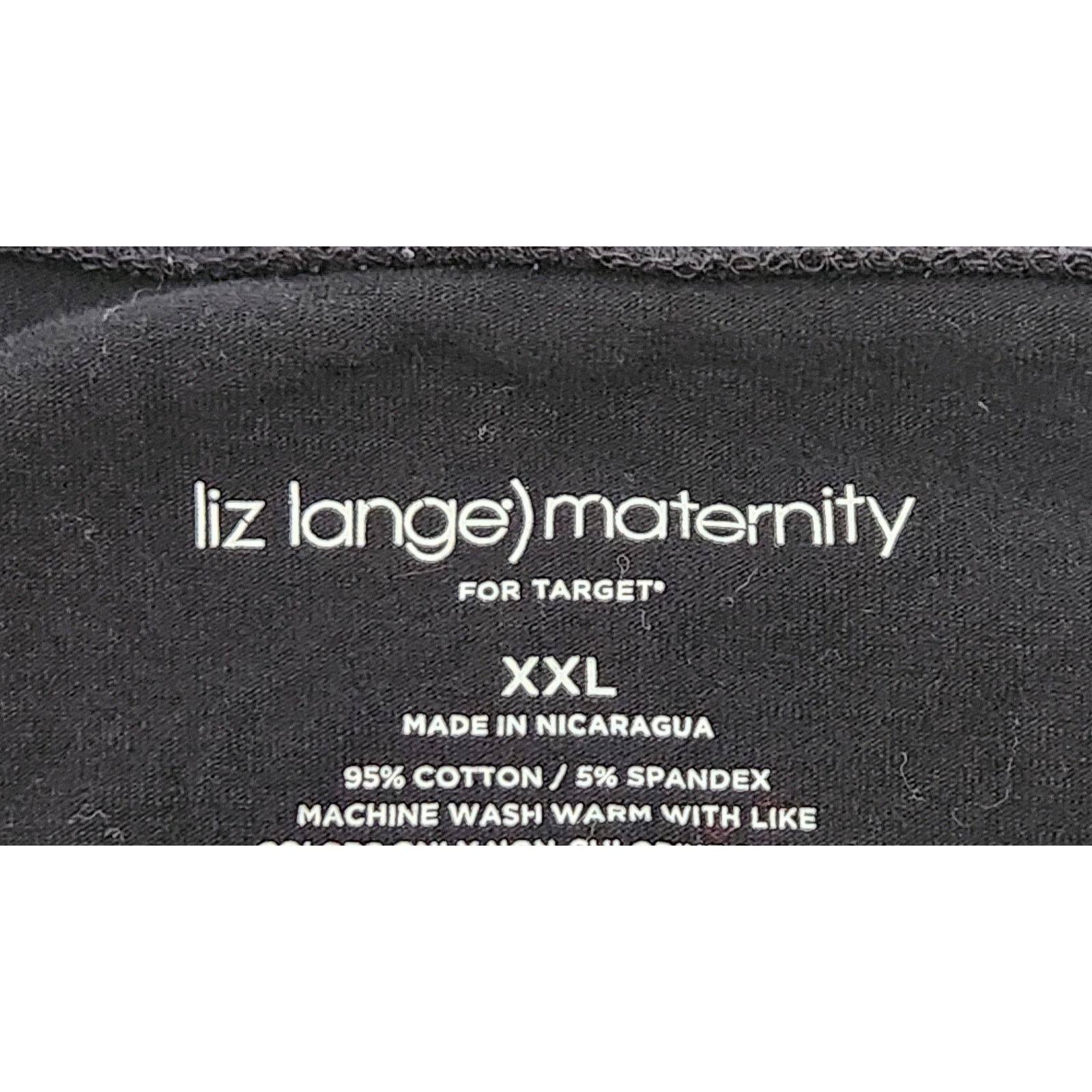 Other Liz Lange Maternity Black Round Neck Top XXL Long Sleeves Size XXL / US 16-18 / IT 52-54 - 4 Thumbnail