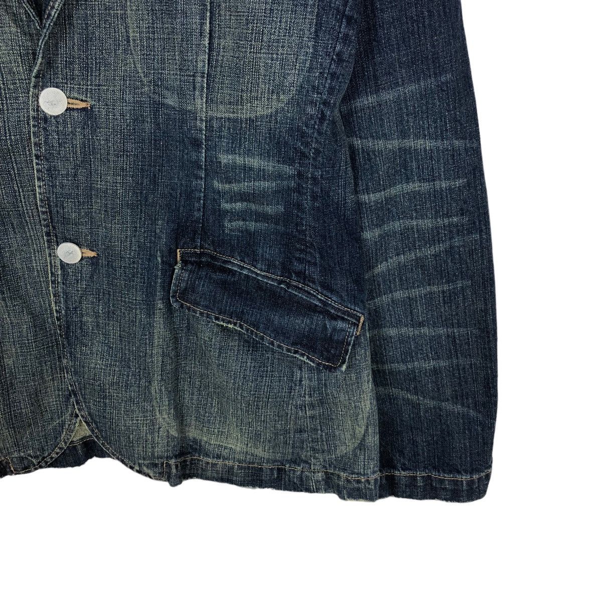 Issey Miyake 🔥90’s VINTAGE HIKORY CHORE DENIM JACKET PTPL JAPAN Size XL / US 12-14 / IT 48-50 - 4 Thumbnail
