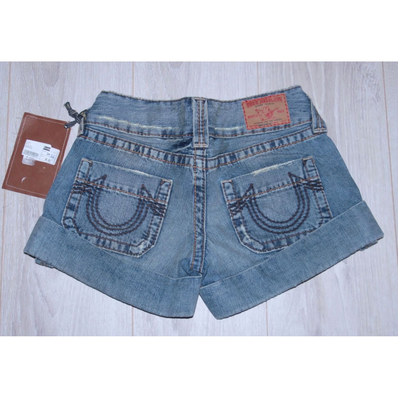 True Religion True Religion Jeans Sammy Shorts Denim Shorts 26 Blue Womens BNWT Size 26" / US 2 / IT 38 - 5 Thumbnail