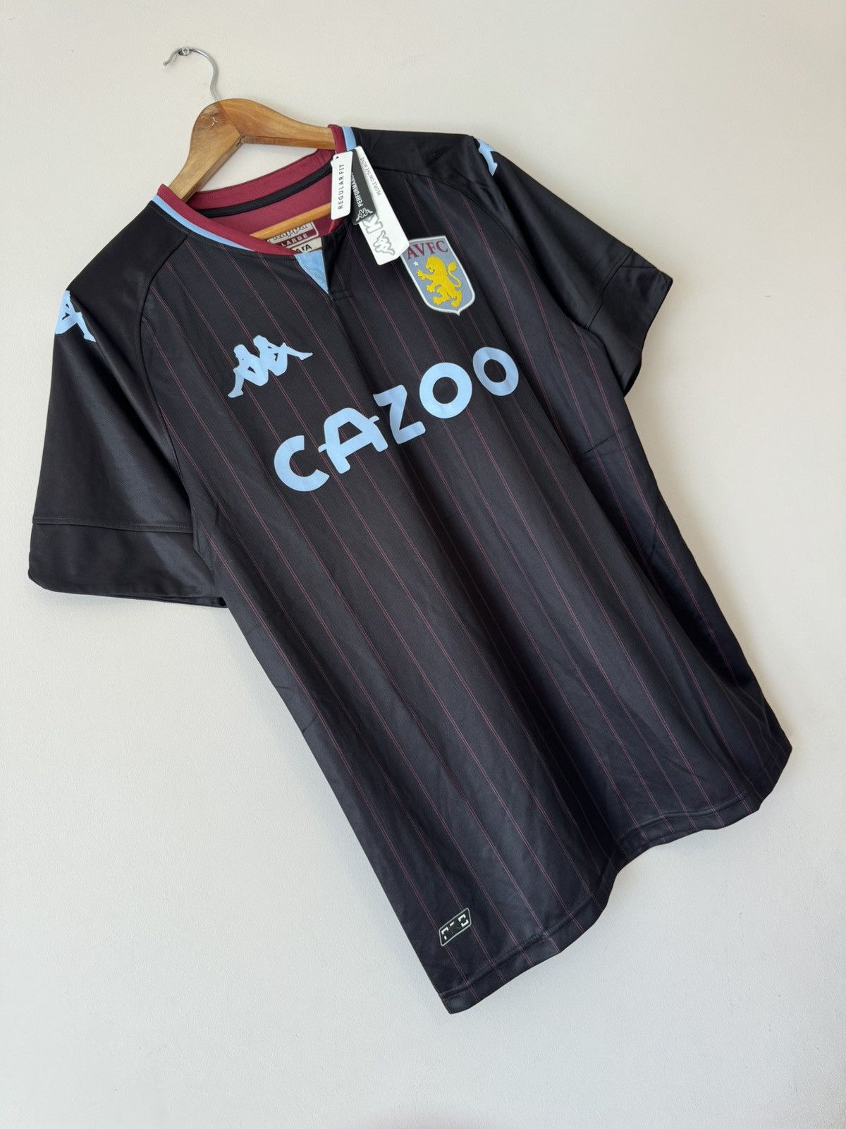 Kappa NWT Aston Villa 2020-2021 Away Soccer Jersey Football Shirt Size US L / EU 52-54 / 3 - 4 Thumbnail