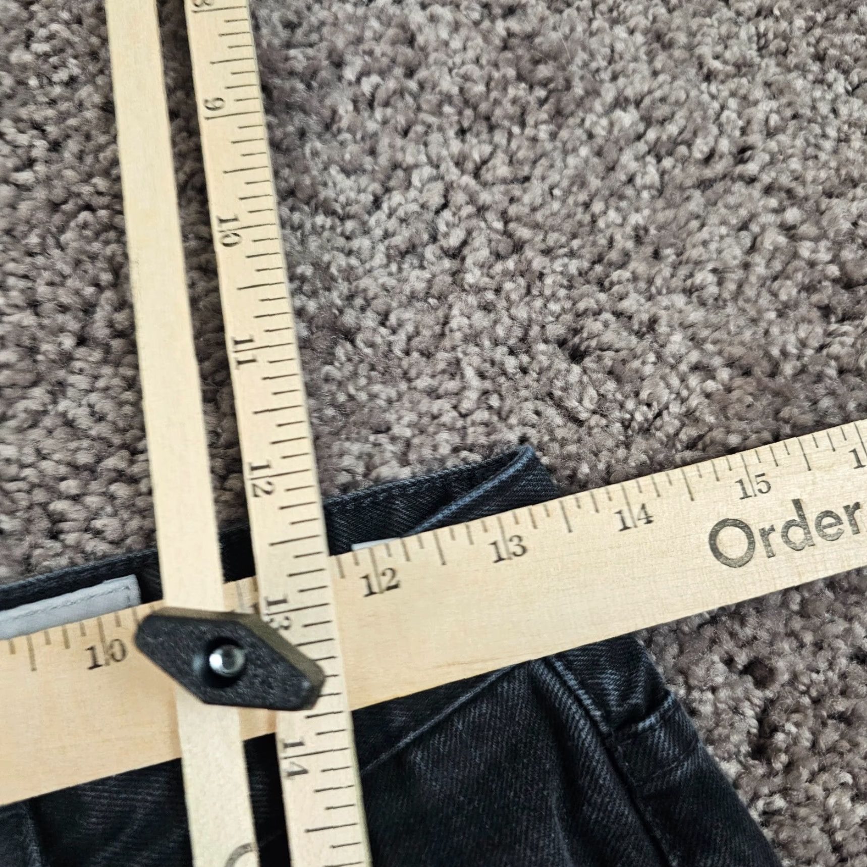 Vintage AG Adriano Goldschmied Women's Jeans 28 Black Tapered High Waisted Denim 26x27 Regular Size 28" / US 6 / IT 42 - 5 Thumbnail