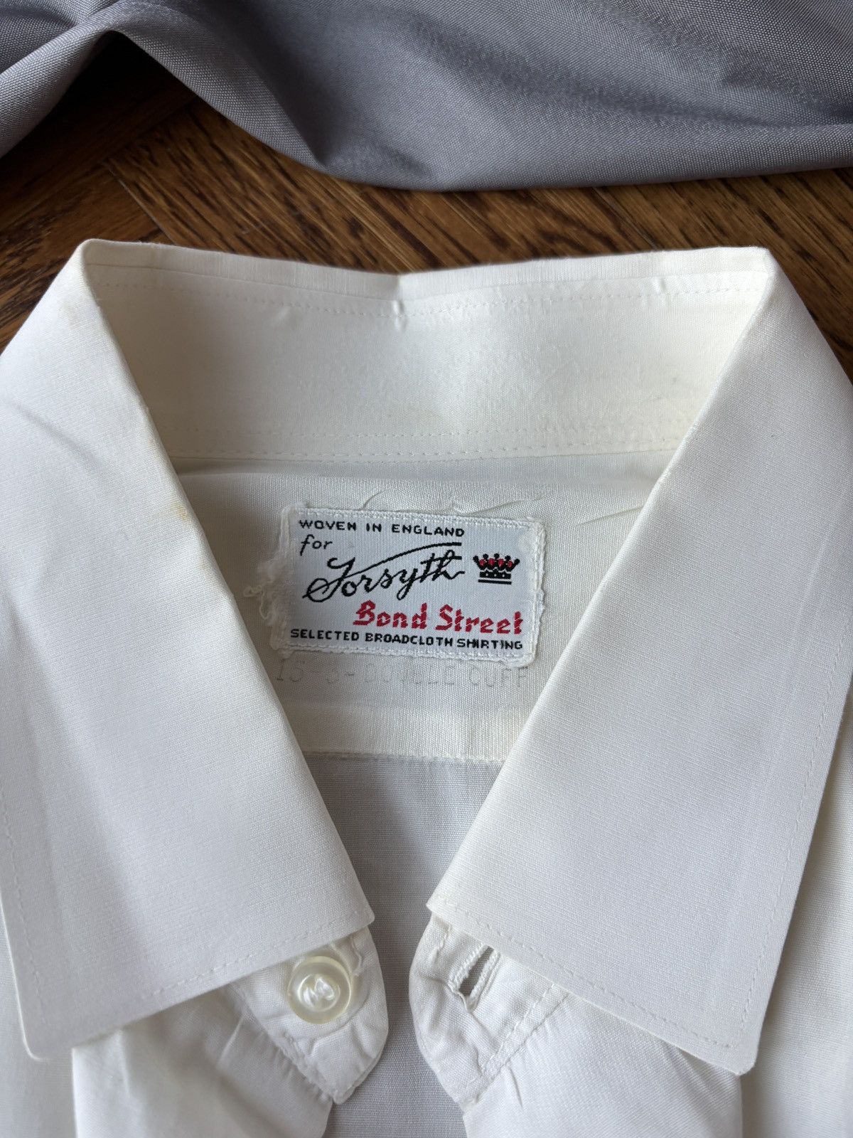 Vintage Dress Shirt Forsyth Bond Street England Broadcloth