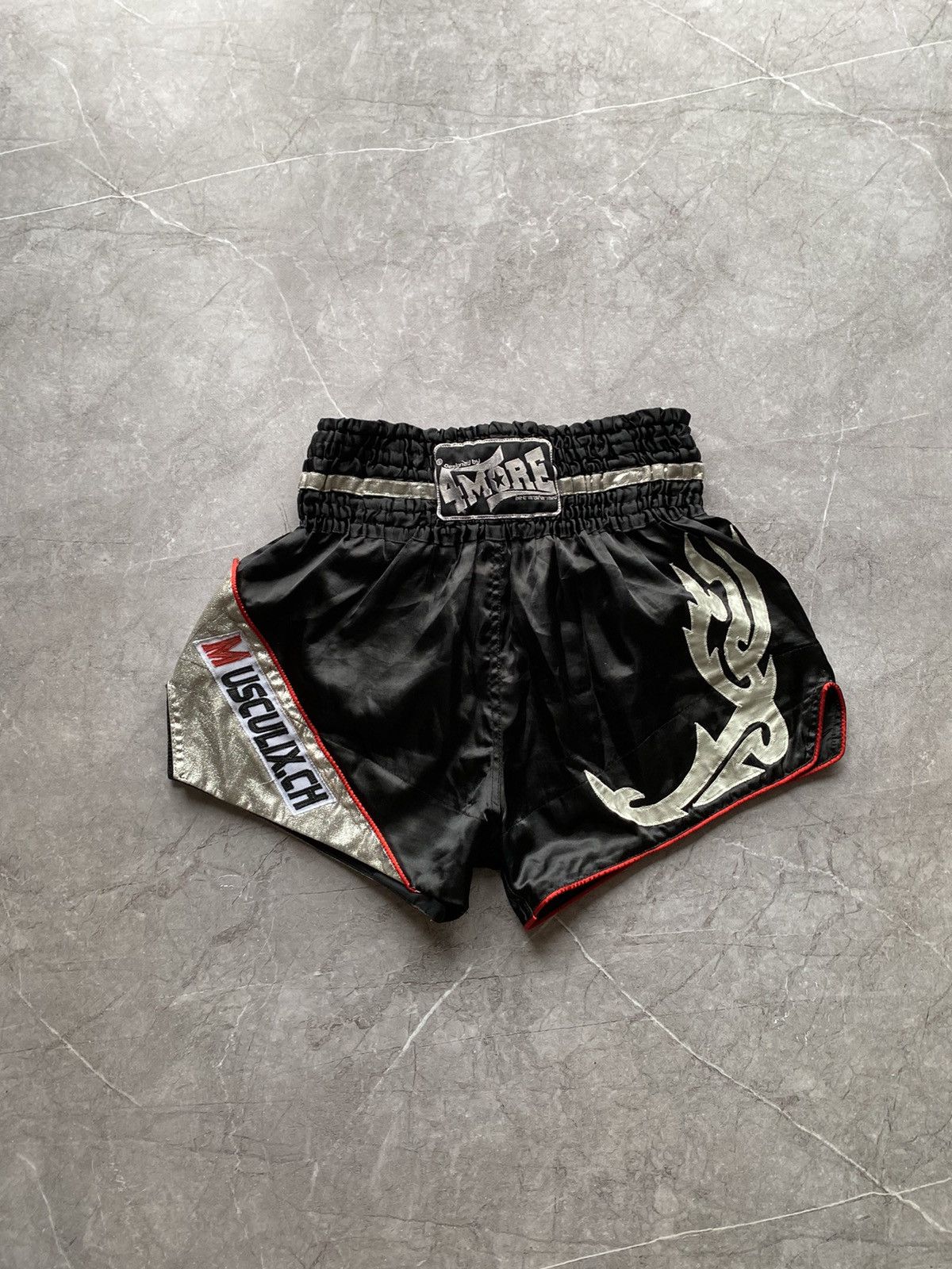 Vintage Vintage THAI4MORE Muay Thai Boxing Training Musculix Shorts Size US 34 / EU 50 - 3 Thumbnail