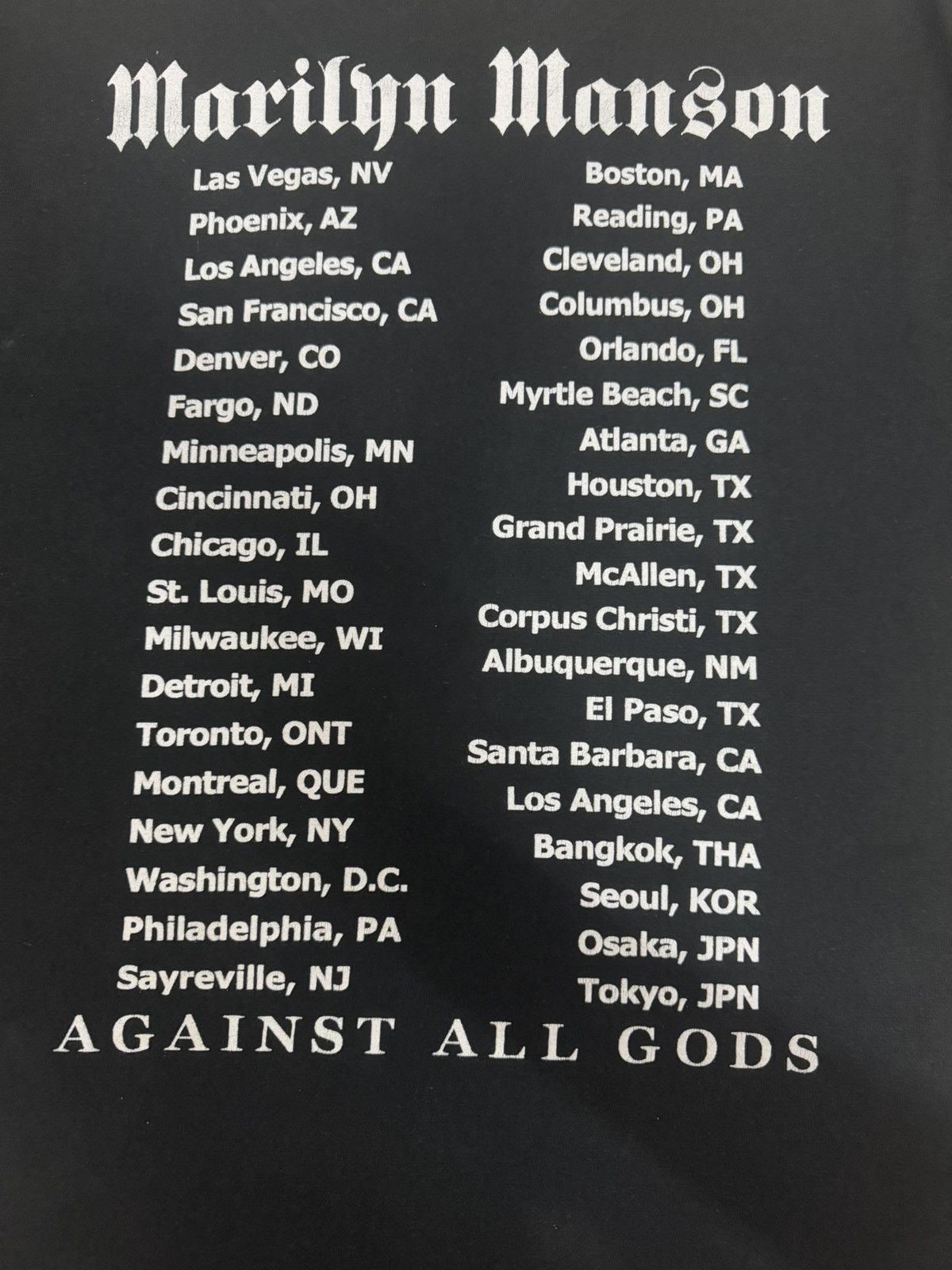 Band Tees × Marilyn Manson × Vintage Marilyn Manson Lest we forget against all god Size US L / EU 52-54 / 3 - 6 Thumbnail