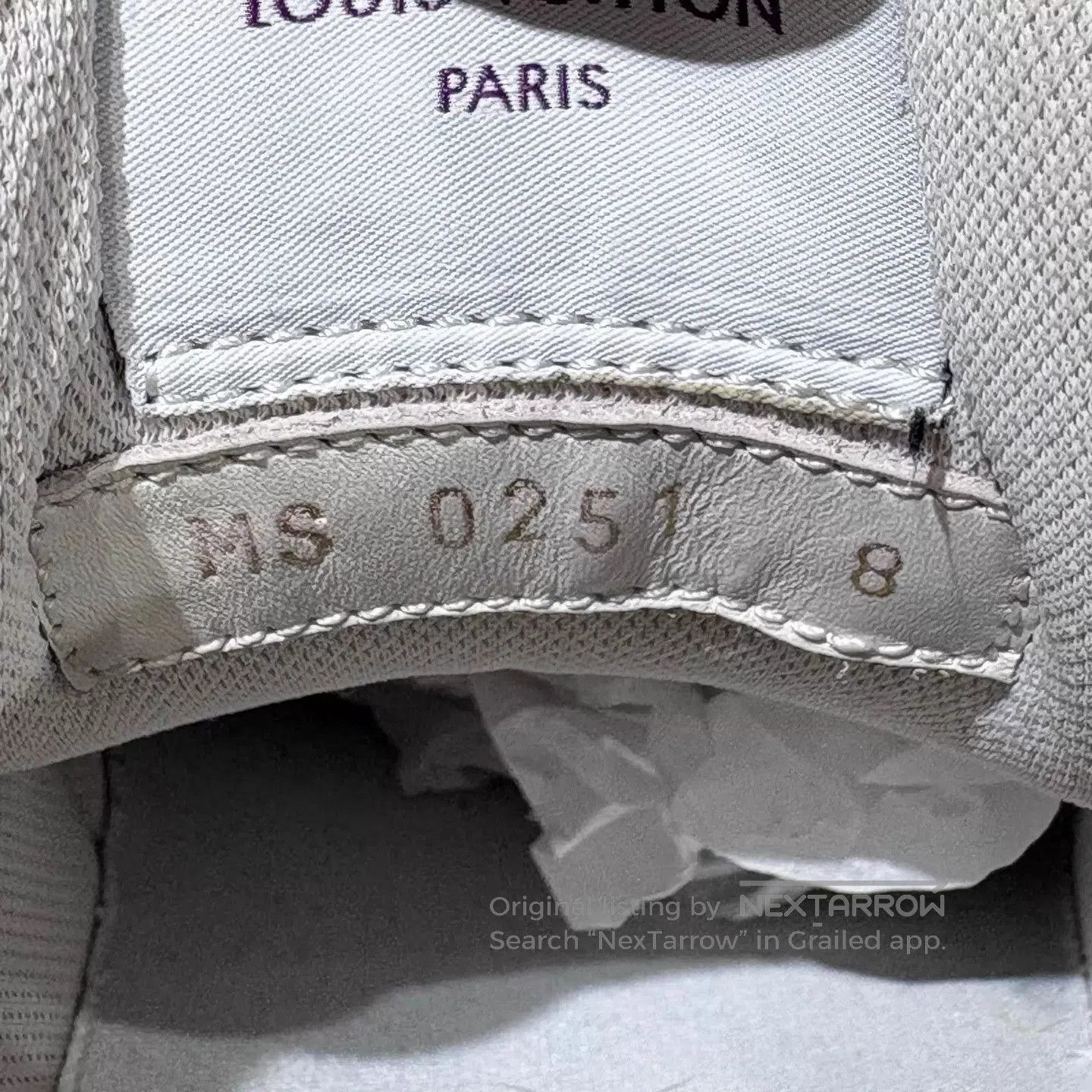 Louis Vuitton White Low-Top Sneakers with Purple Accents. Size US 9 / EU 42 - 8 Thumbnail