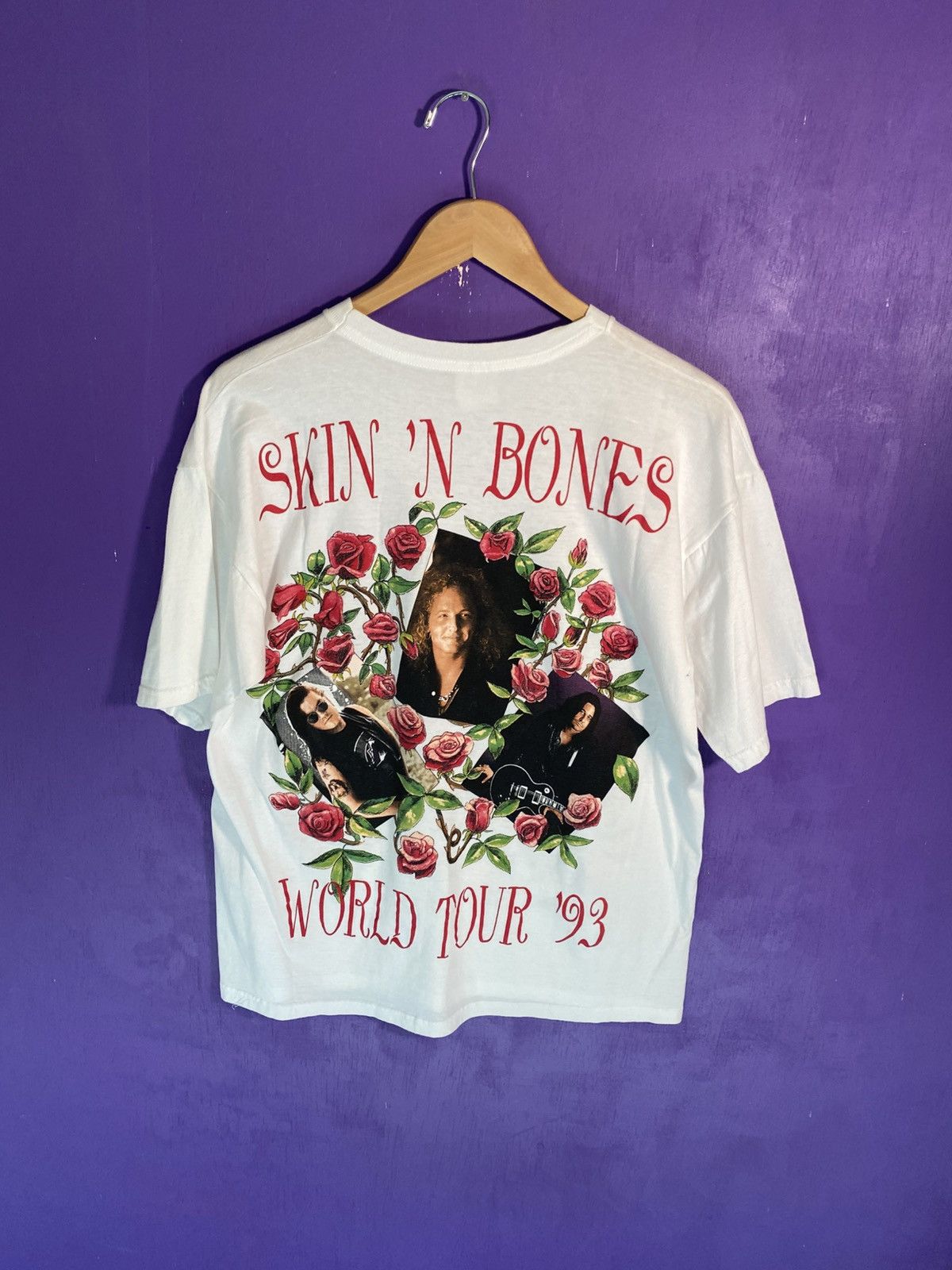 Band Tees Vintage 1993 Guns N Roses world tour euro t-shirt Size US L / EU 52-54 / 3 - 2 Thumbnail