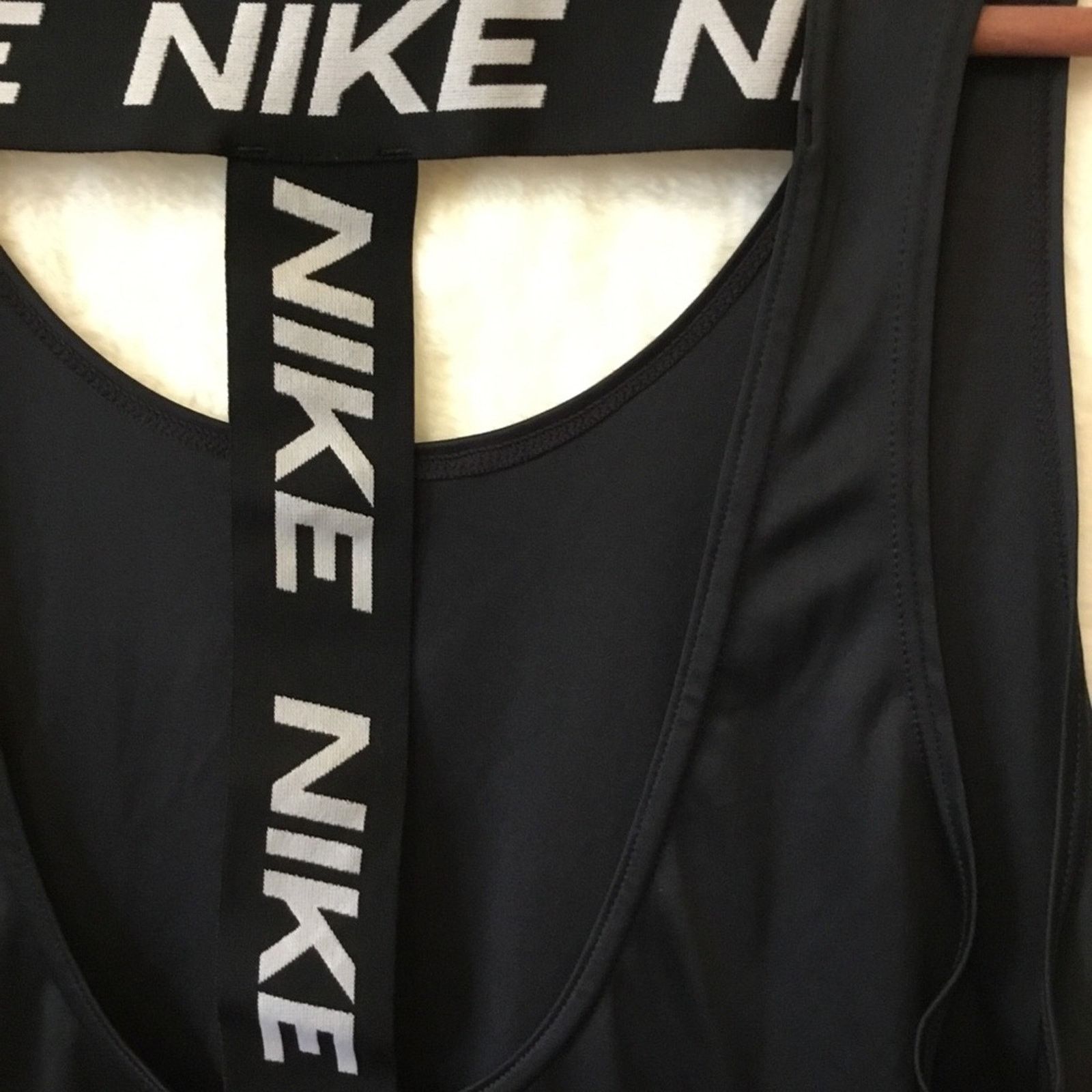 Nike Nike Black Dri-Fit Racerback Tank Top Size M / US 6-8 / IT 42-44 - 3 Thumbnail