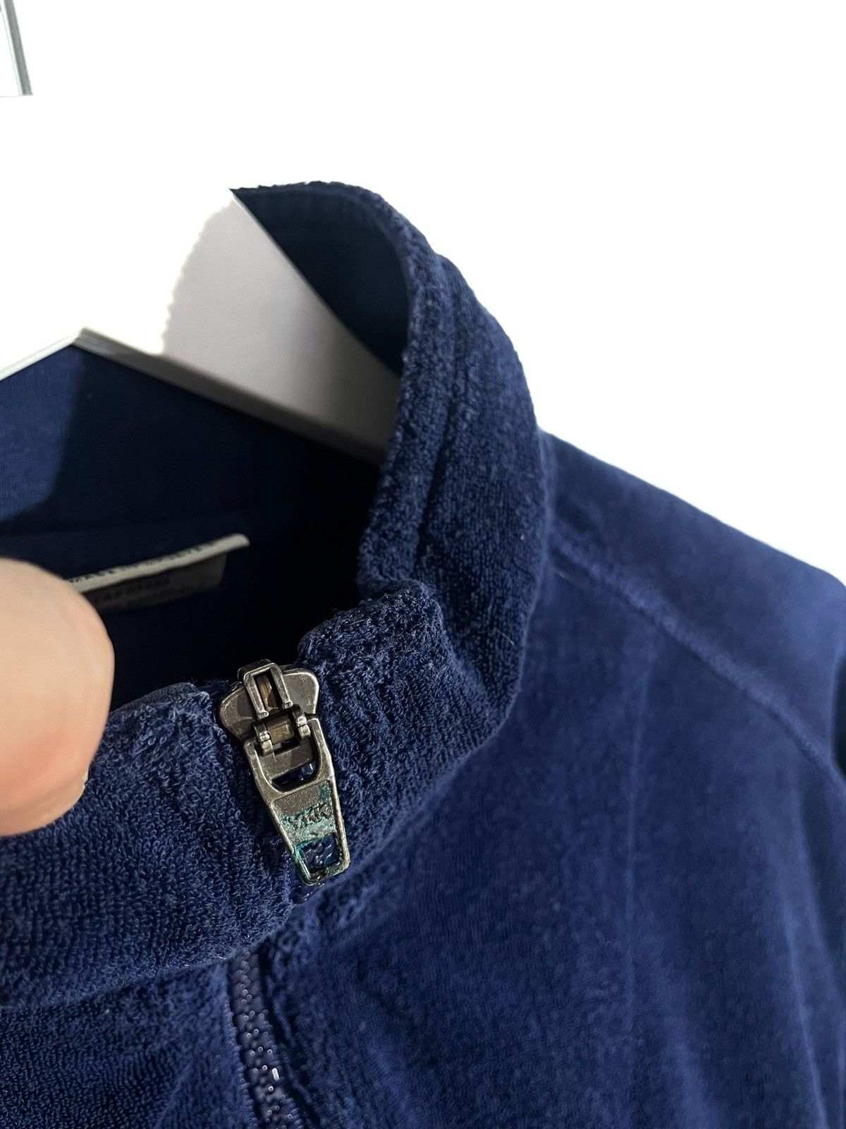 Nike × Vintage Nike Vintage Rare Women 1/2 Zip Velour Sweatshirt Size M Size M / US 6-8 / IT 42-44 - 6 Thumbnail