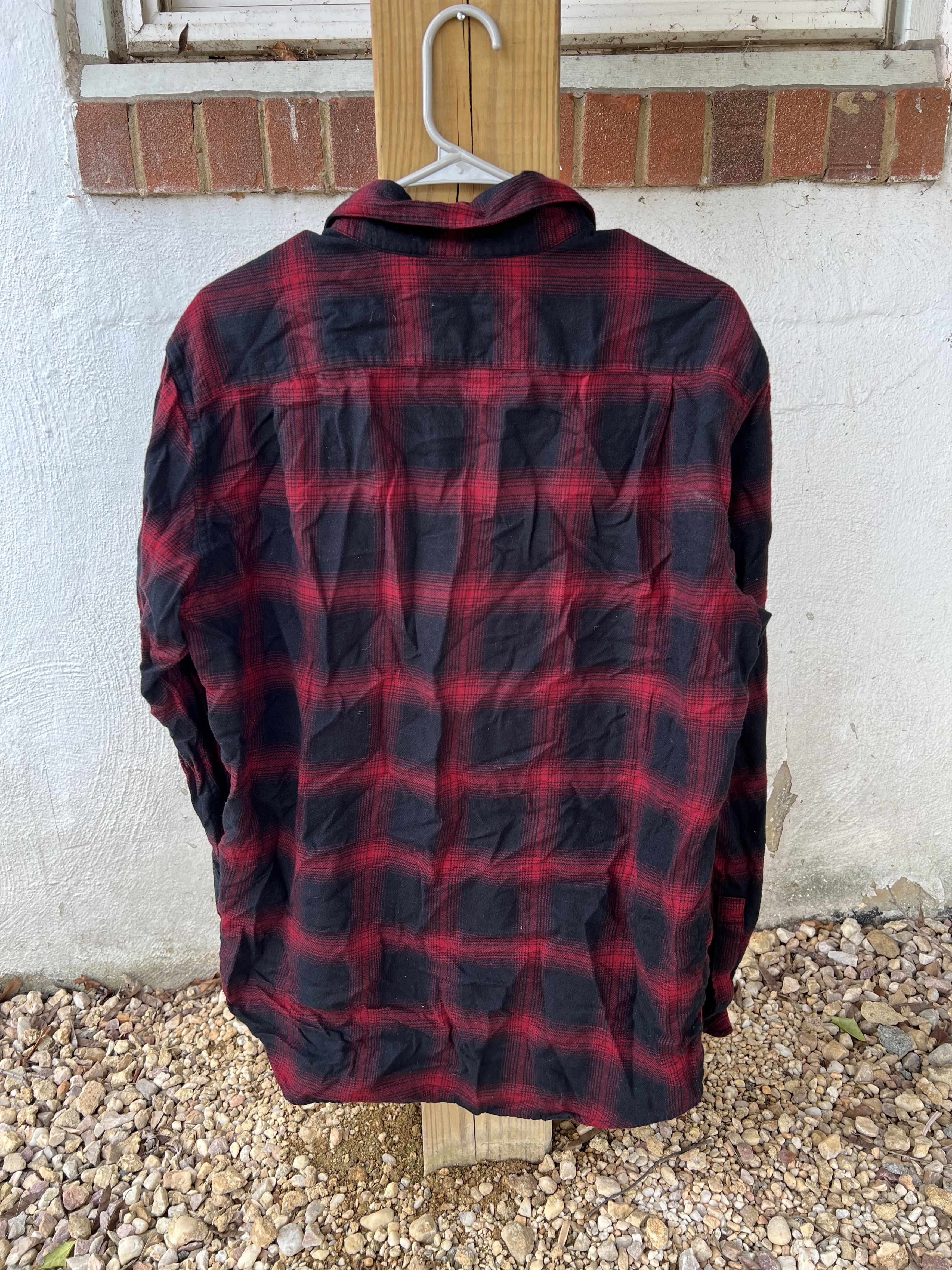Uniqlo Lightweight Flannel / Black Red Size US L / EU 52-54 / 3 - 3 Thumbnail