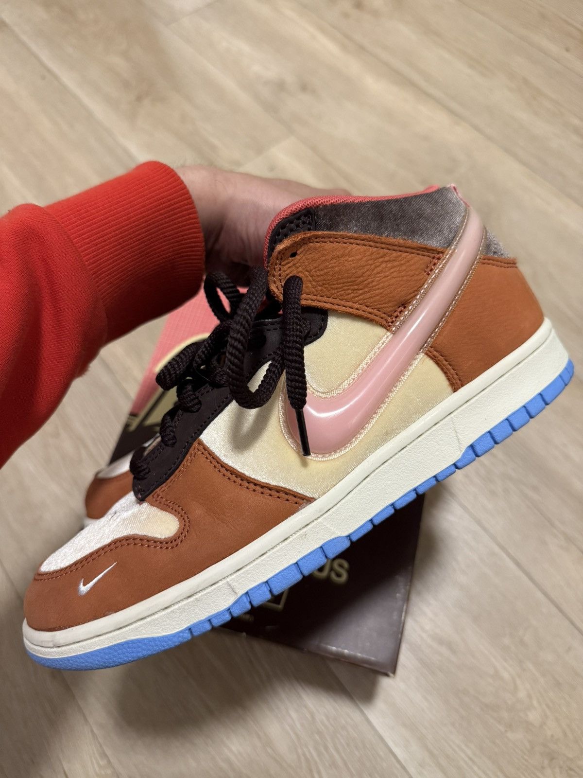 Nike × Social Status Nike dunk mid chocolate milk Size US 9.5 / EU 42-43 - 3 Thumbnail