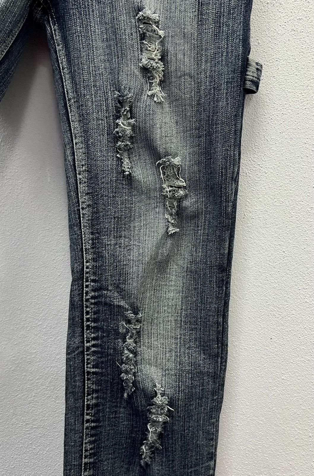 Japanese Brand × Vintage Vintage Y2K Style Distressed Denim Overalls – “Gladys” Brand Size US 32 / EU 48 - 12 Thumbnail