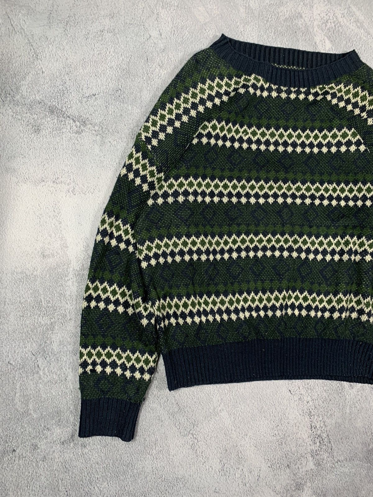 Vintage Vintage 90s Coloured knit striped sweater streetwear size L Size L / US 10 / IT 46 - 3 Thumbnail