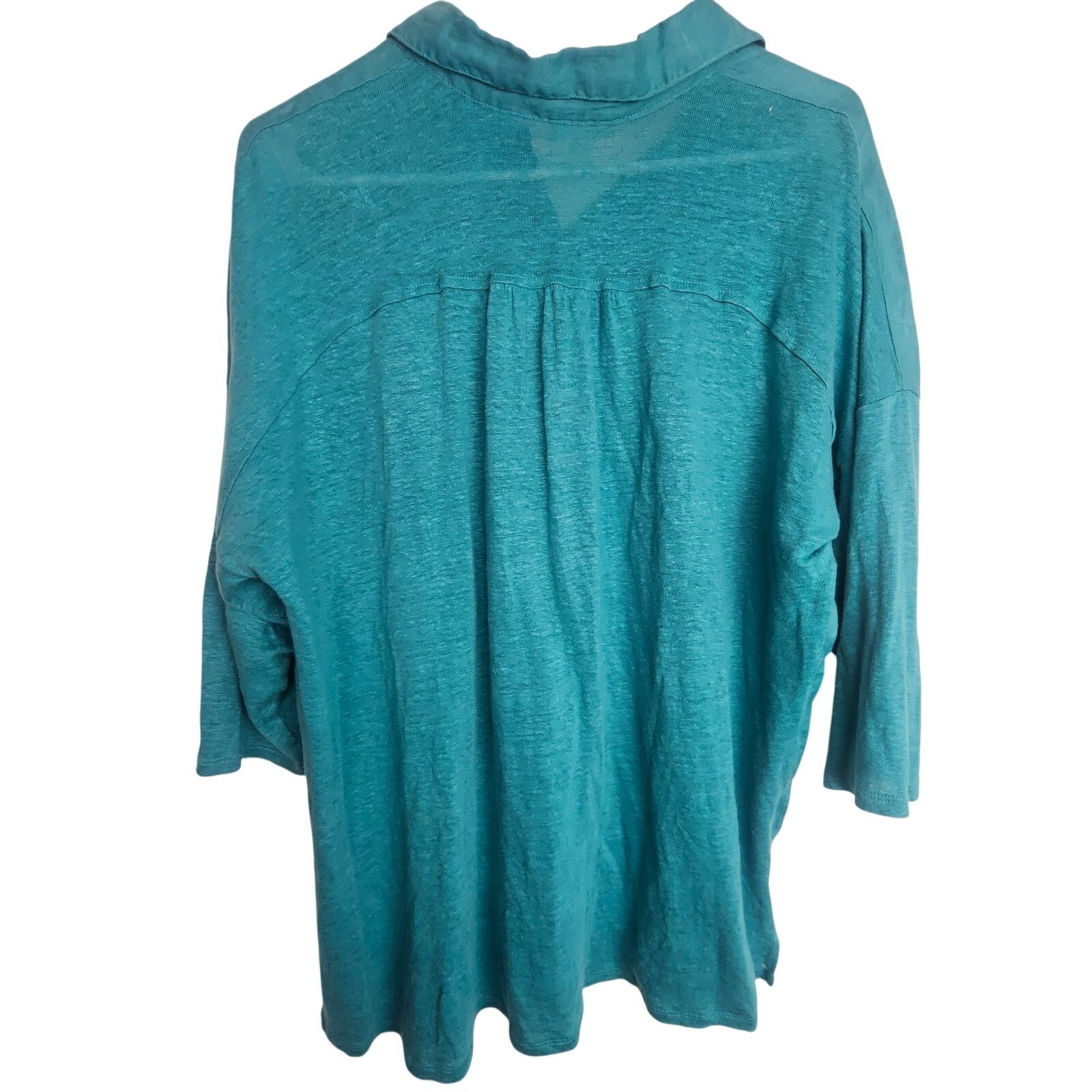 J. Jill J. Jill Womens Linen Tunic L Resortwear Lagenlook Coastal Size L / US 10 / IT 46 - 9 Thumbnail