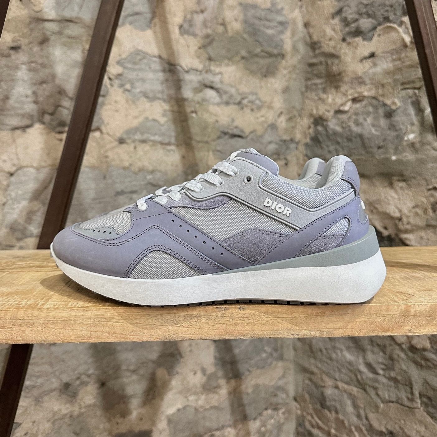 Dior Dior B29 Grey Mesh Suede Reflective Low-top Sneakers Size US 7.5 / EU 40-41 - 6 Thumbnail