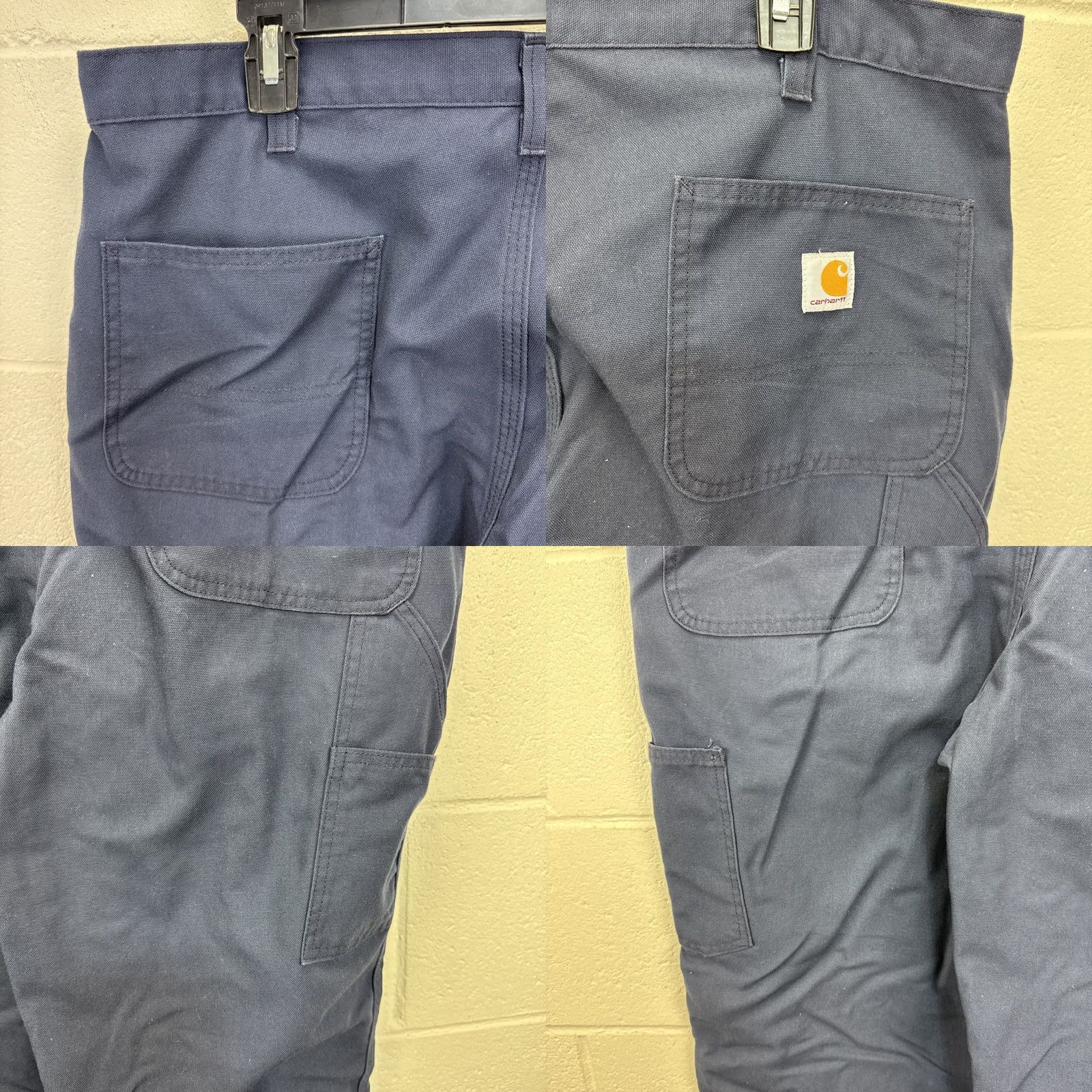 Carhartt Carhartt Canvas Utility Pants Men’s 38x28 Blue Dungaree Fit Chino 383-20 Size US 38 / EU 54 - 8 Thumbnail