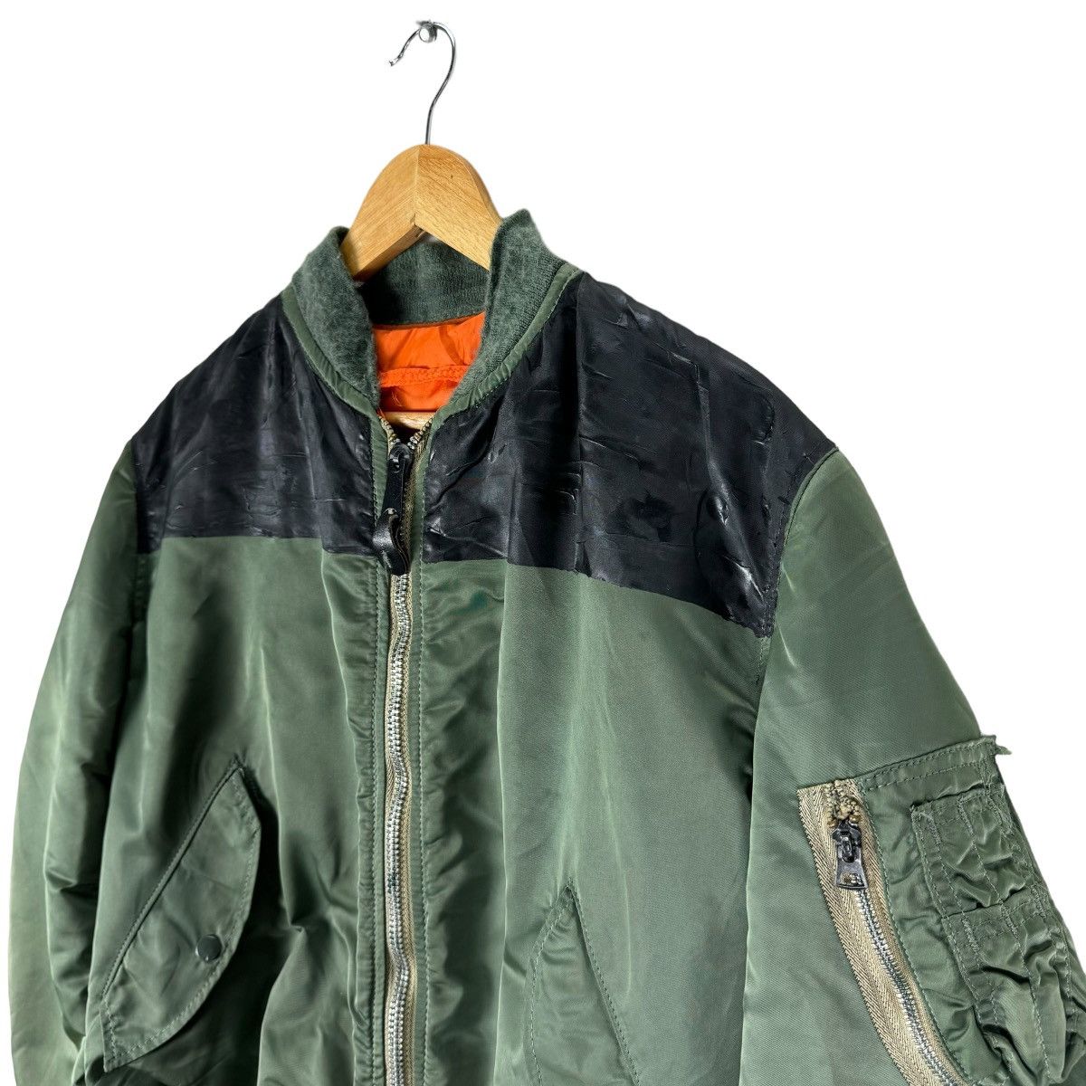 Alpha Industries 🌟ALPHA INDUSTRIES MA-1 FLYERS BOMBER STUD RIOT JACKET Size US L / EU 52-54 / 3 - 5 Thumbnail