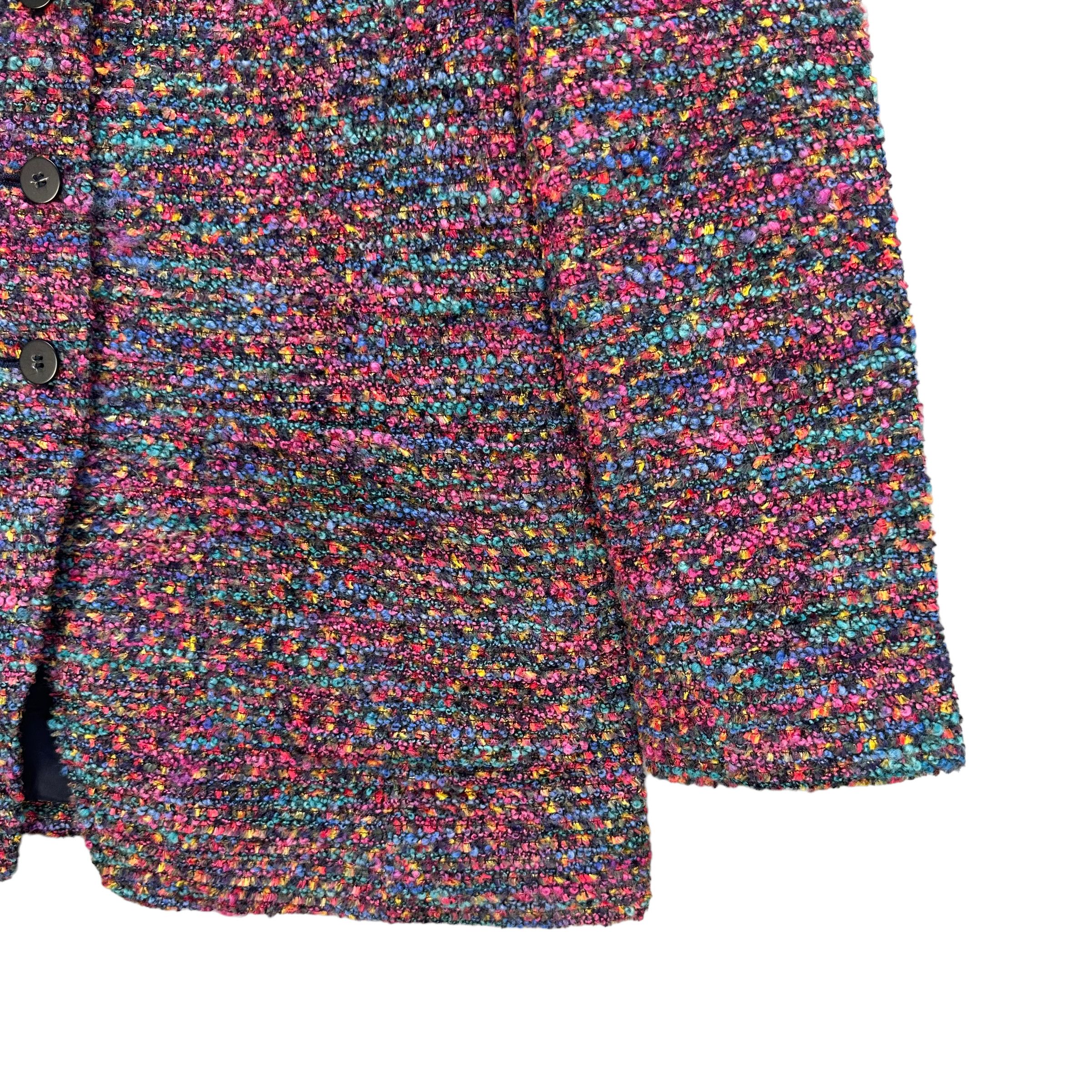 Japanese Brand HISASHI HOSONO TWEED JACKET #7964-193 Size S / US 4 / IT 40 - 5 Thumbnail