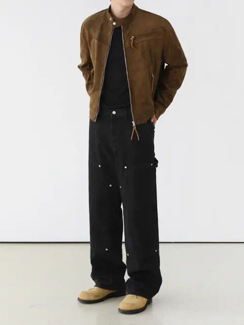 VIBE Baggy Black Flared Denim Jeans Size US 30 / EU 46 - 3 Thumbnail