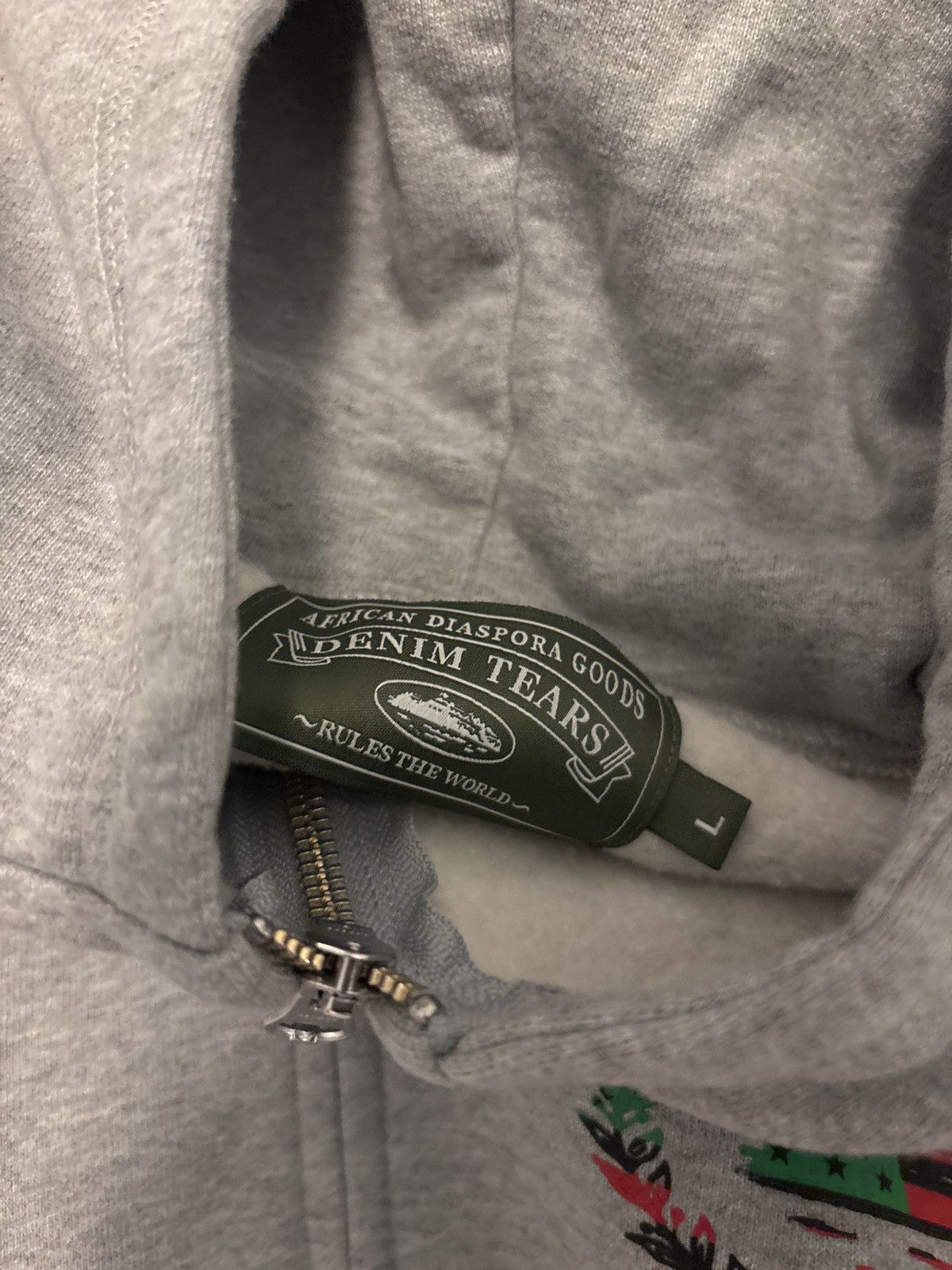 DENIM TEARS Corteiz X Denim Tears Cortears Royale Zip Hoodie Size US L / EU 52-54 / 3 - 4 Thumbnail