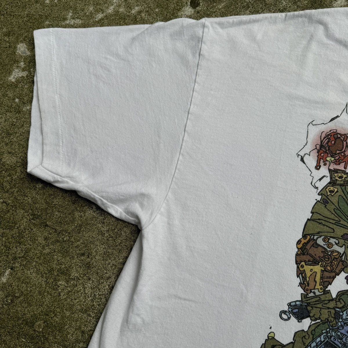 Vintage 90s Keith Giffen Trencher Gun Shot Art Shirt ERD Grunge Size US XL / EU 56 / 4 - 13 Thumbnail
