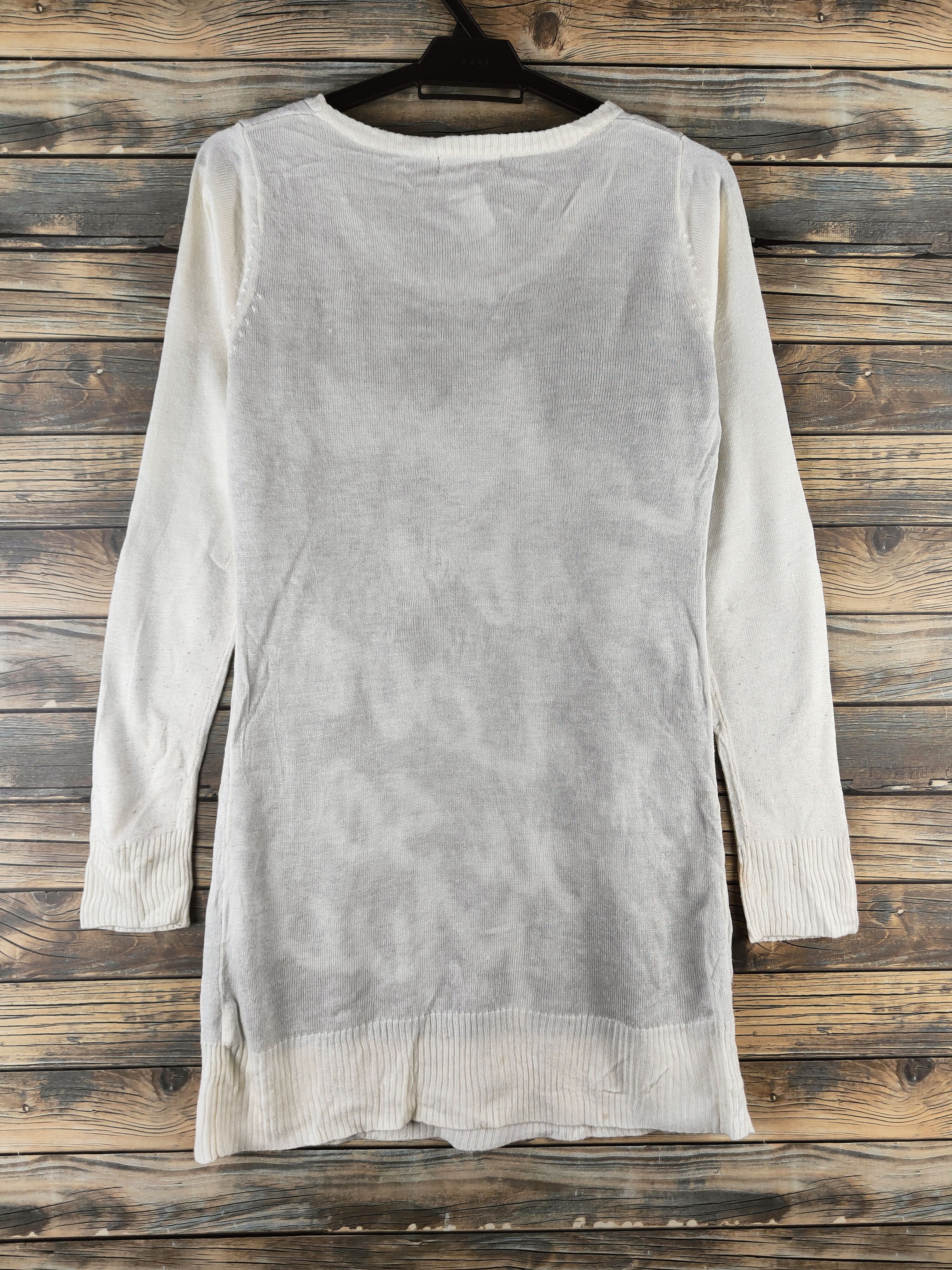 Japanese Brand DL Grail Ivory Knitwear Long Sleeve T-shirts #46-975 Size M / US 6-8 / IT 42-44 - 8 Thumbnail