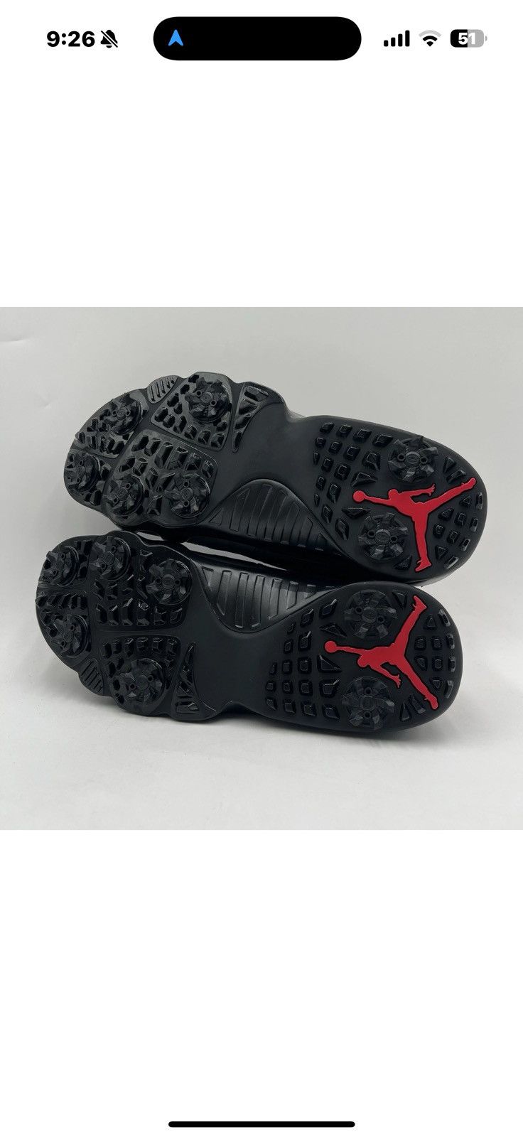 Nike Nike Air Jordan 9 Retro Low Golf ‘Charcoal Red Size US 6 / EU 39 - 9 Thumbnail