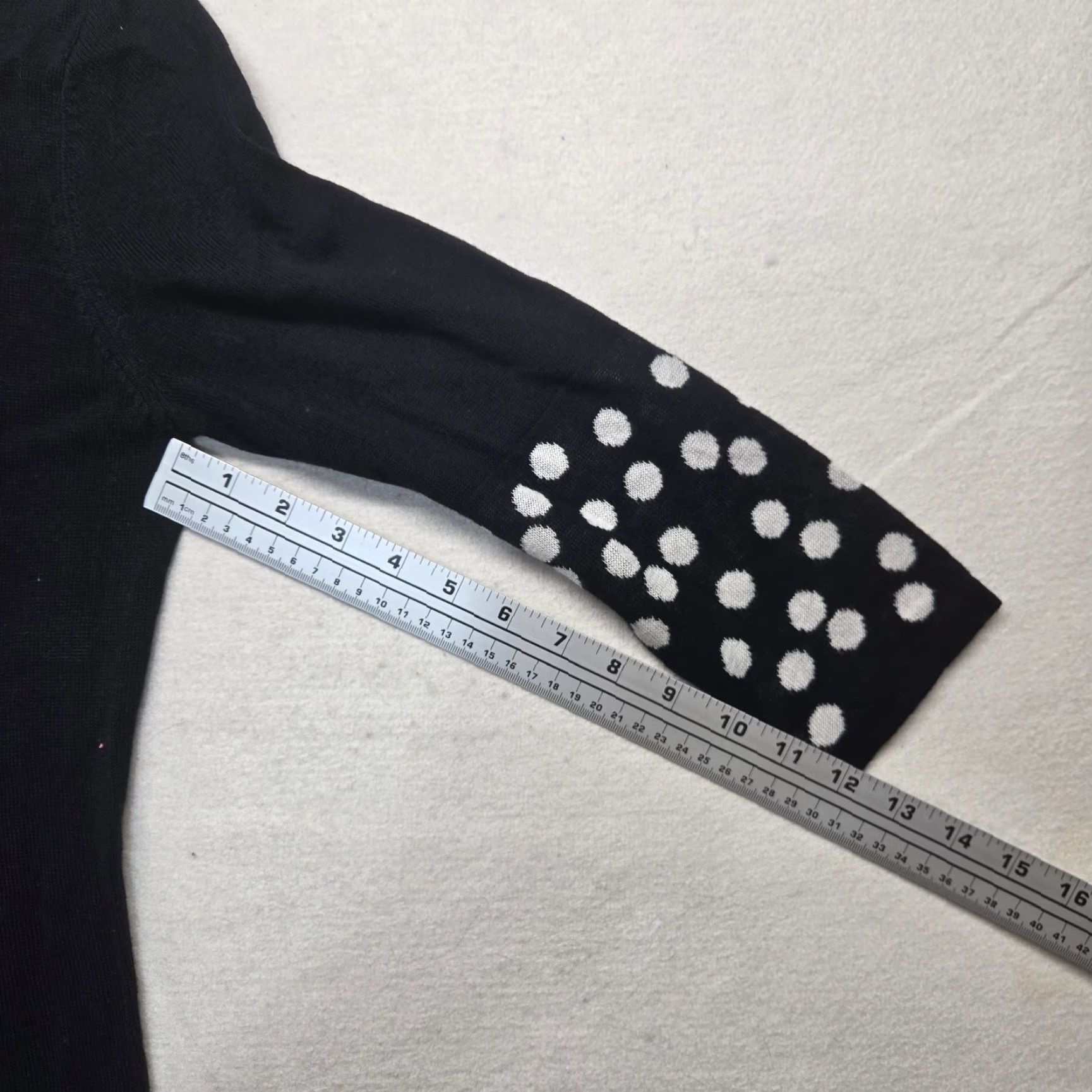 Vintage VINTAGE Cato Dress Shirt Women S Black Polka Dot Long 1946 90s? Size S / US 4 / IT 40 - 5 Thumbnail