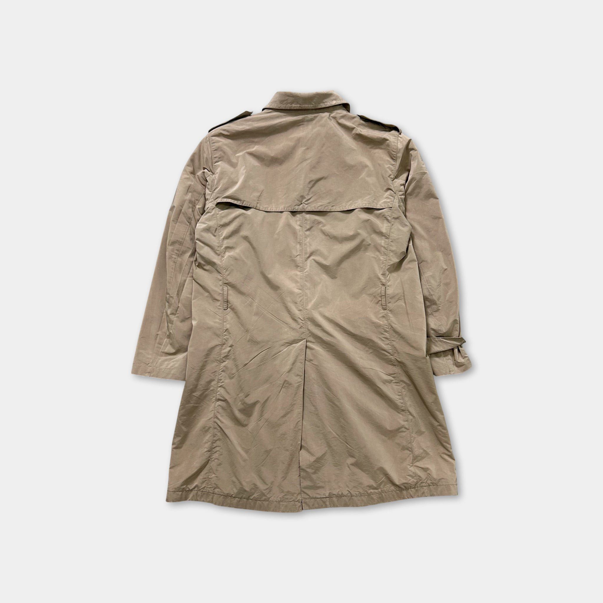 Prada Prada Beige Light Nylon Trench Jacket Size US L / EU 52-54 / 3 - 5 Thumbnail