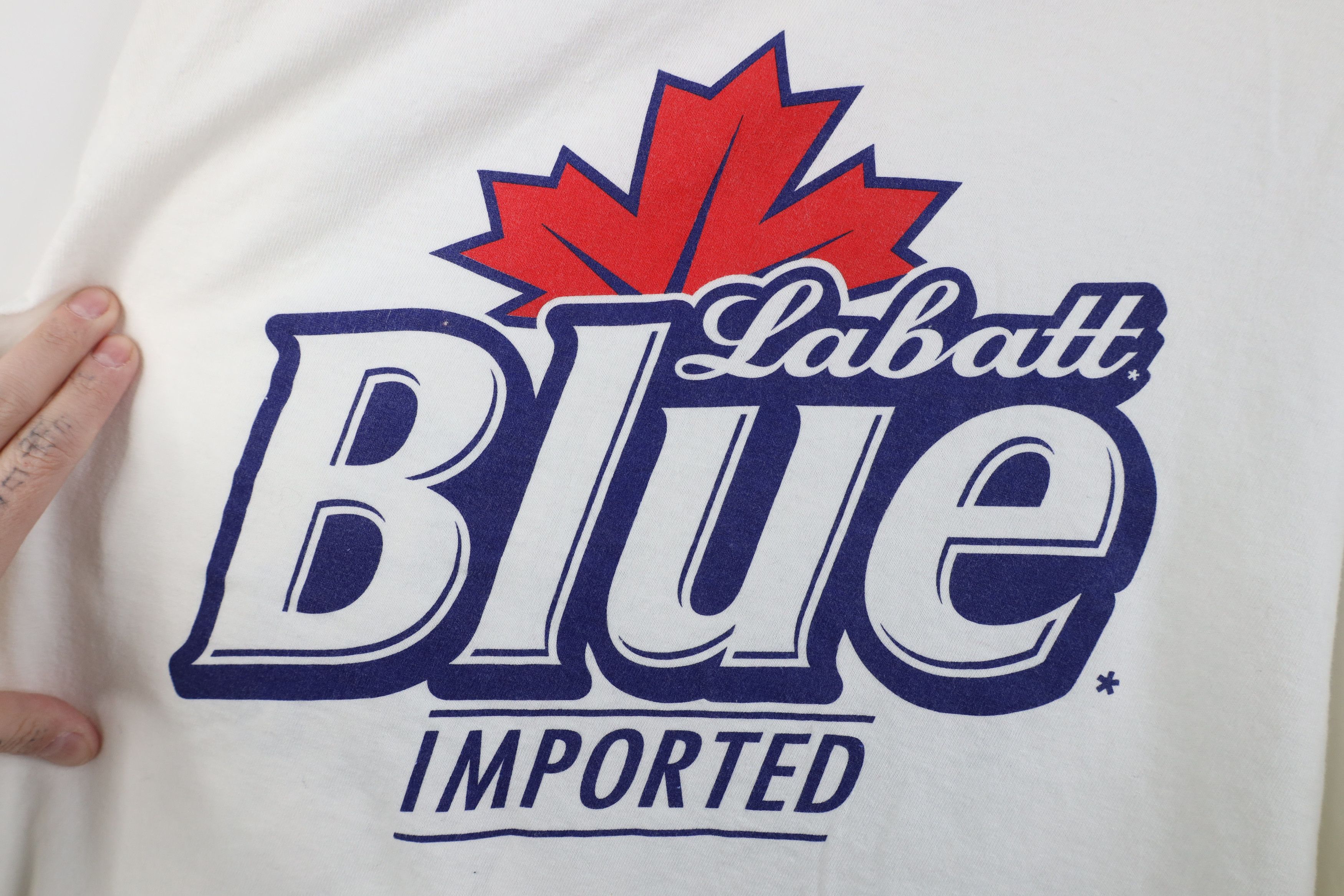 Vintage Vintage 90s Y2K Beer Real Hockey Long Sleeve T-Shirt White Size US XL / EU 56 / 4 - 8 Thumbnail