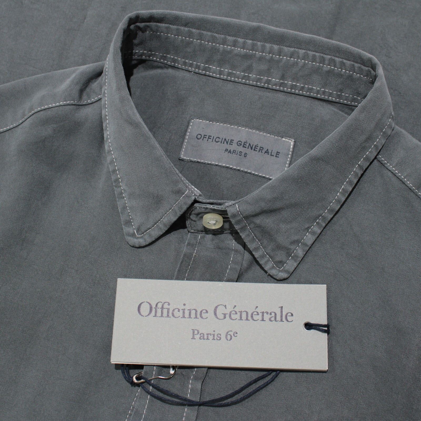 Officine Generale Officine Generale New with tags Shirt Size XS US In Gray Size US XS / EU 42 / 0 - 1 Thumbnail