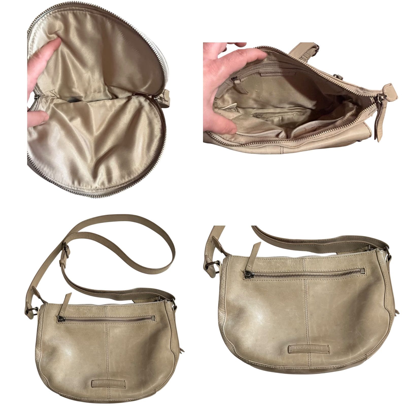 Lucky Brand VINTAGE Lucky Brand Mint Green Leather Crossbody Satchel Foldover Purse Women’s Size ONE SIZE - 10 Thumbnail
