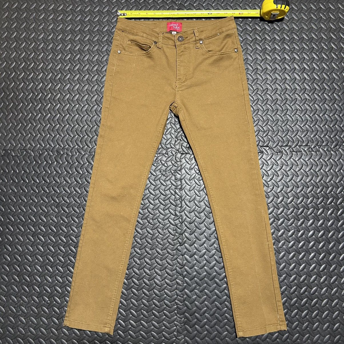 Designer × Franky Max × Vintage Franky Max Jeans Skinny Mens 30x30 Denim Y2K Khaki Vintage Size US 30 / EU 46 - 5 Thumbnail