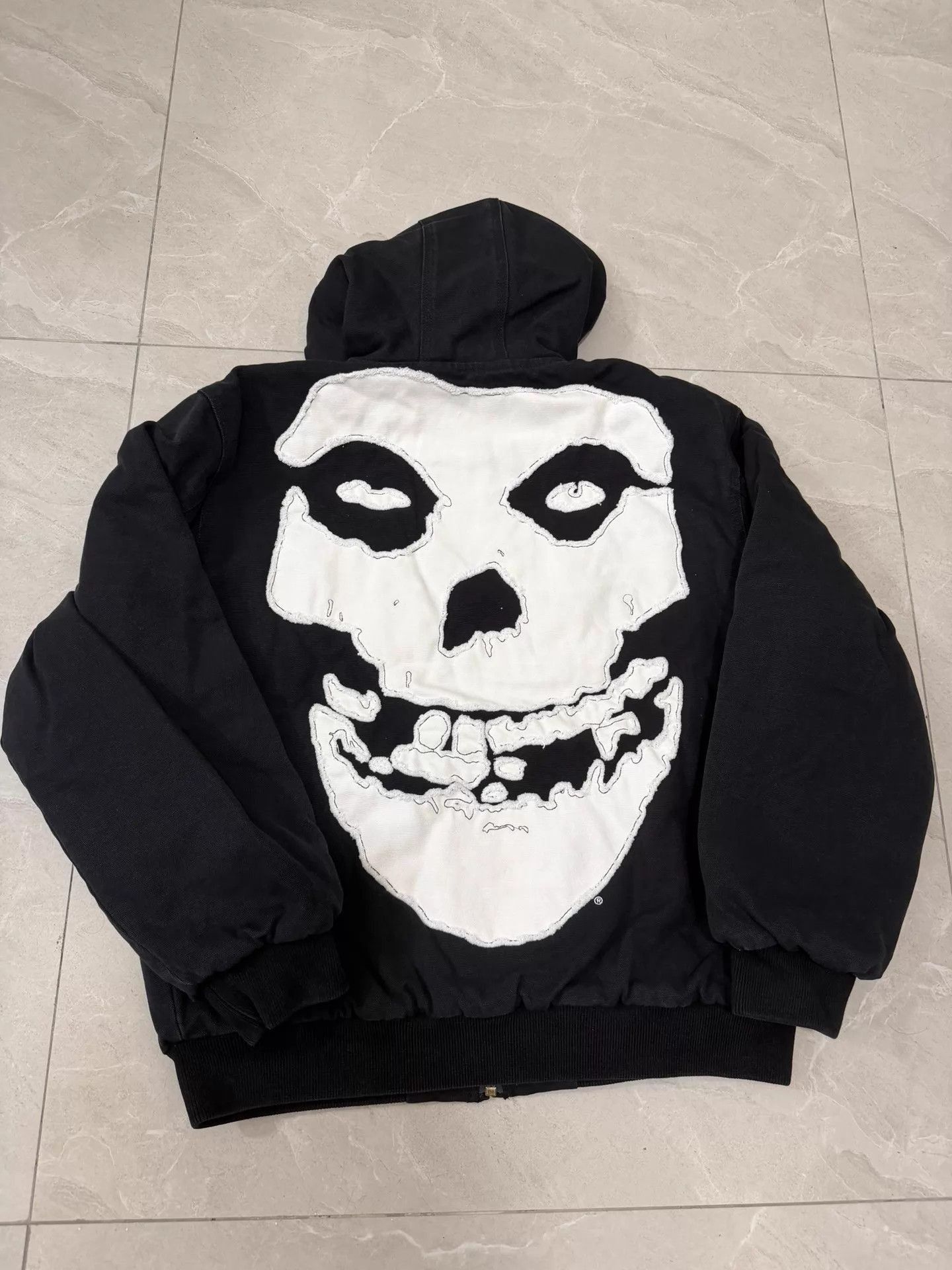 Supreme Black Zip-Up Hoodie with Drawstring Hood Size US L / EU 52-54 / 3 - 4 Thumbnail