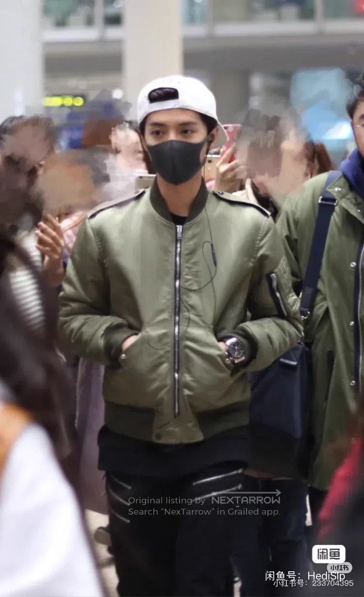 Saint Laurent Paris Saint Laurent Paris Military Green Pilot Jacket Size US XL / EU 56 / 4 - 7 Thumbnail