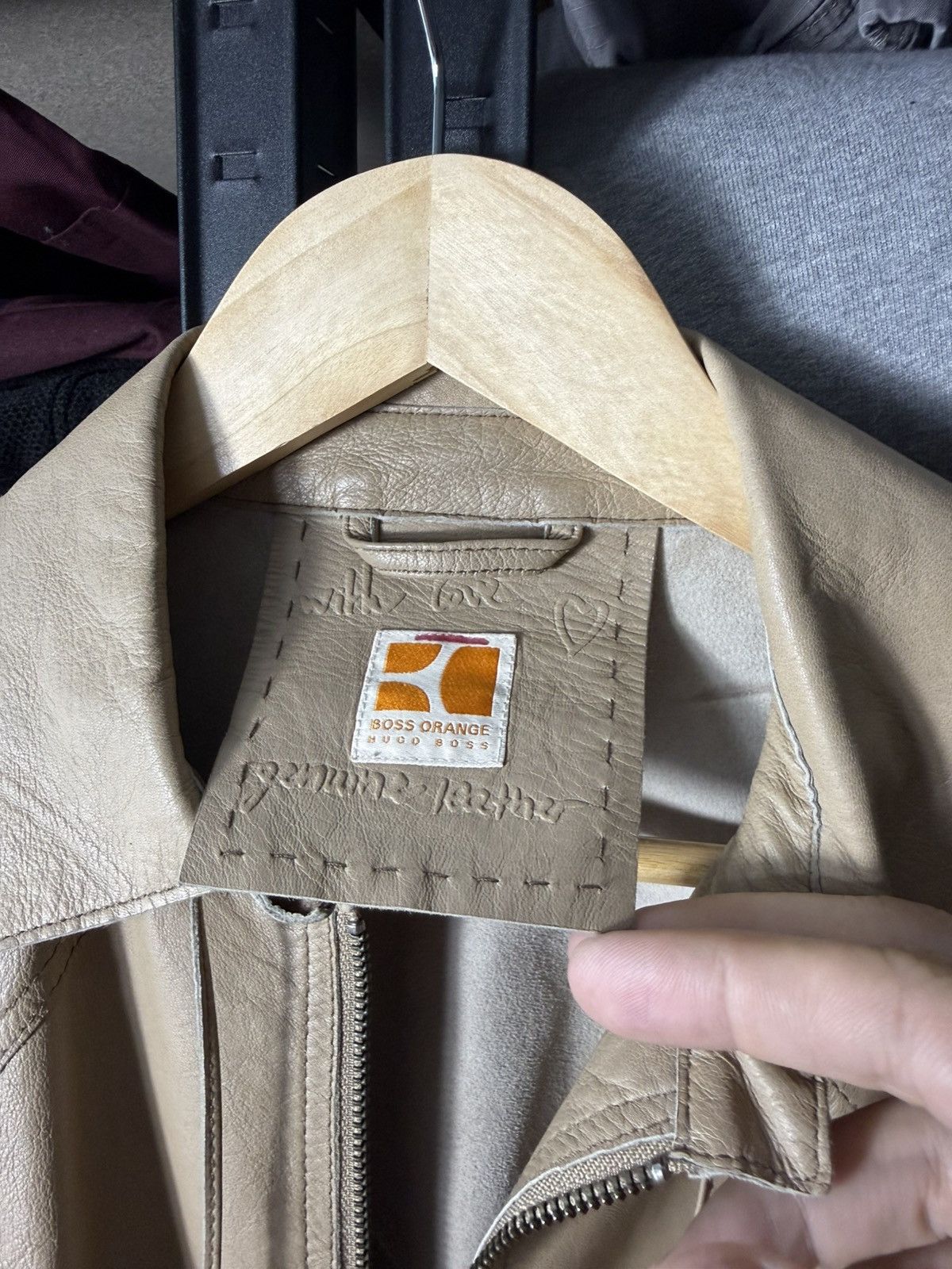 Hugo Boss Hugo Boss Orange Women’s Leather Jacket Goat Leather US 6 Size M / US 6-8 / IT 42-44 - 9 Thumbnail
