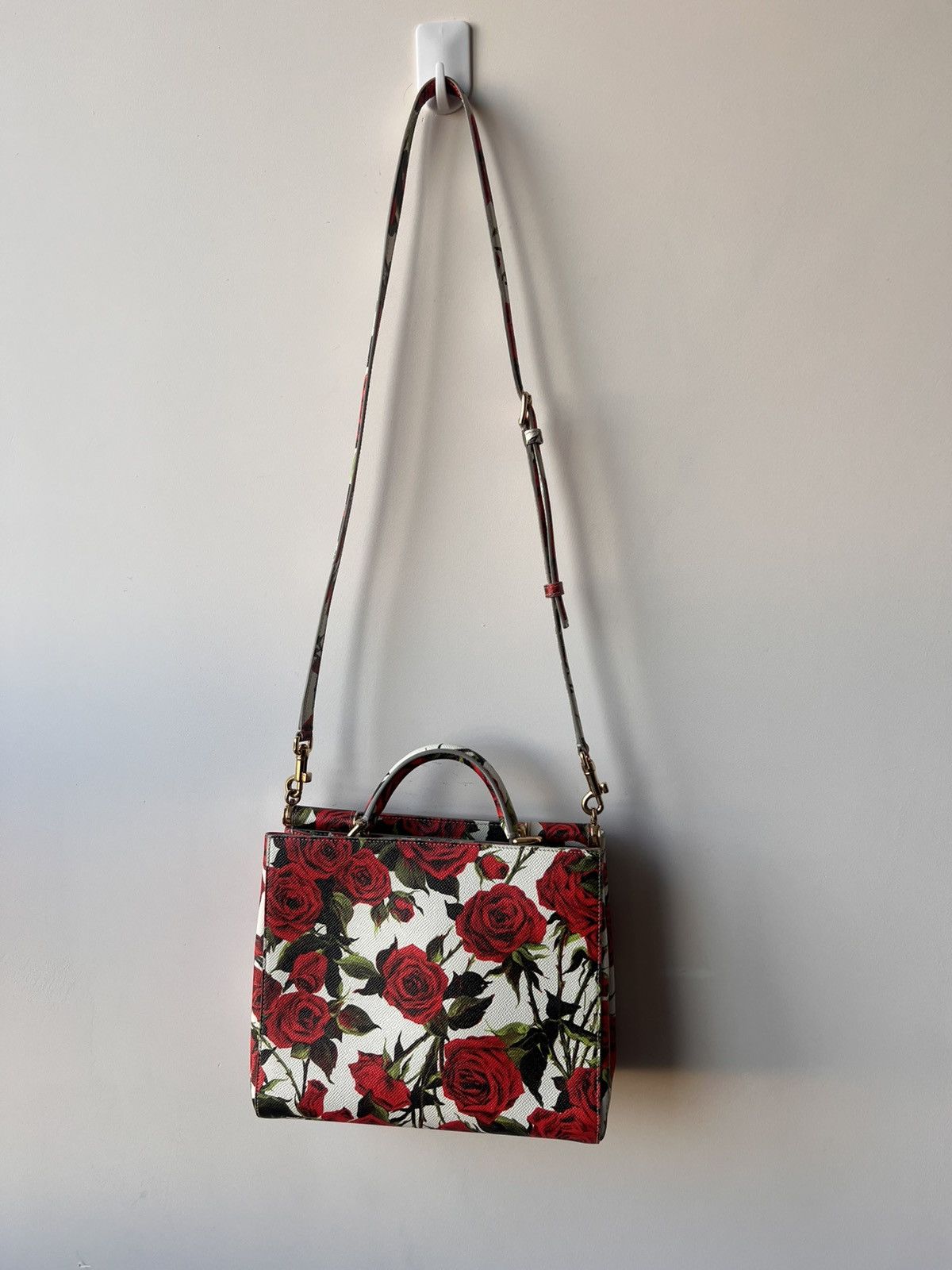 Dolce & Gabbana Dolce & Gabbana Sicily Bag (Rose Print) Size ONE SIZE - 1 Thumbnail
