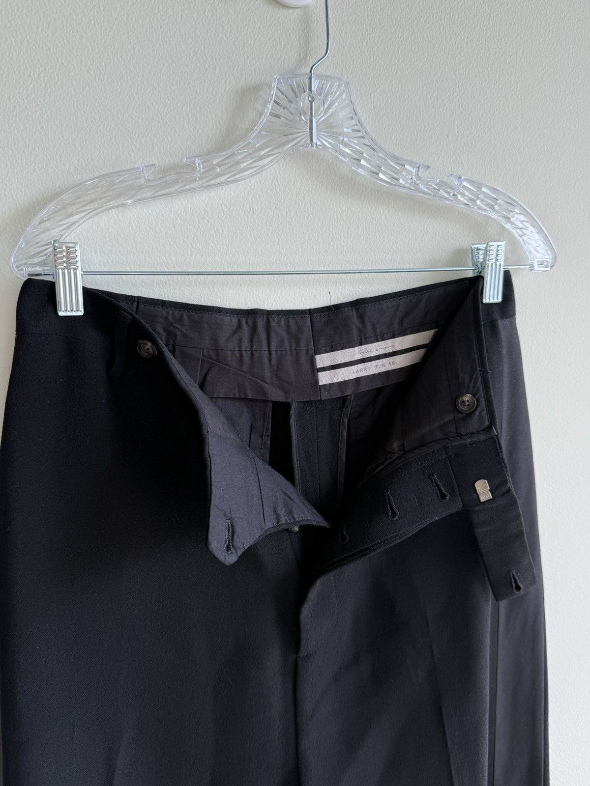 Rick Owens Rick Owen’s FW19 “LARRY” Wide Trousers Size US 30 / EU 46 - 3 Thumbnail