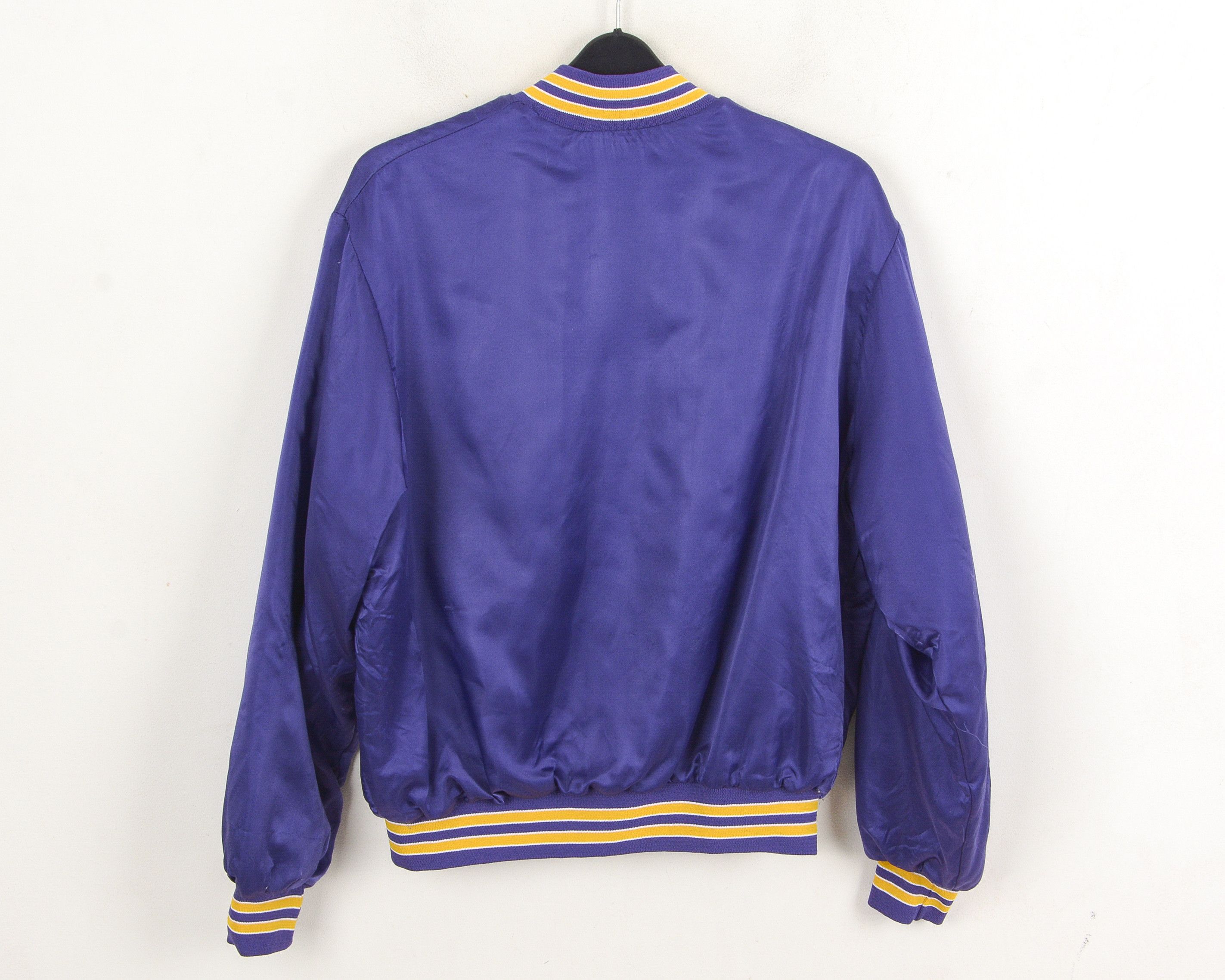 Chalk Line MINNESOTA VIKINGS 1970's Vintage men's L Nylon Satin Bomber Size US L / EU 52-54 / 3 - 5 Thumbnail