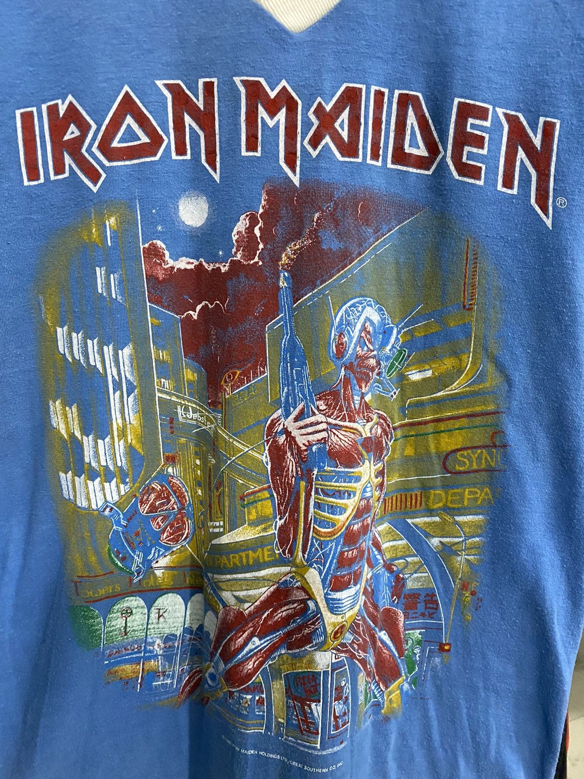 Band Tees True Vintage 1986 Iron Maiden Rock Band Shirt Size US S / EU 44-46 / 1 - 6 Thumbnail