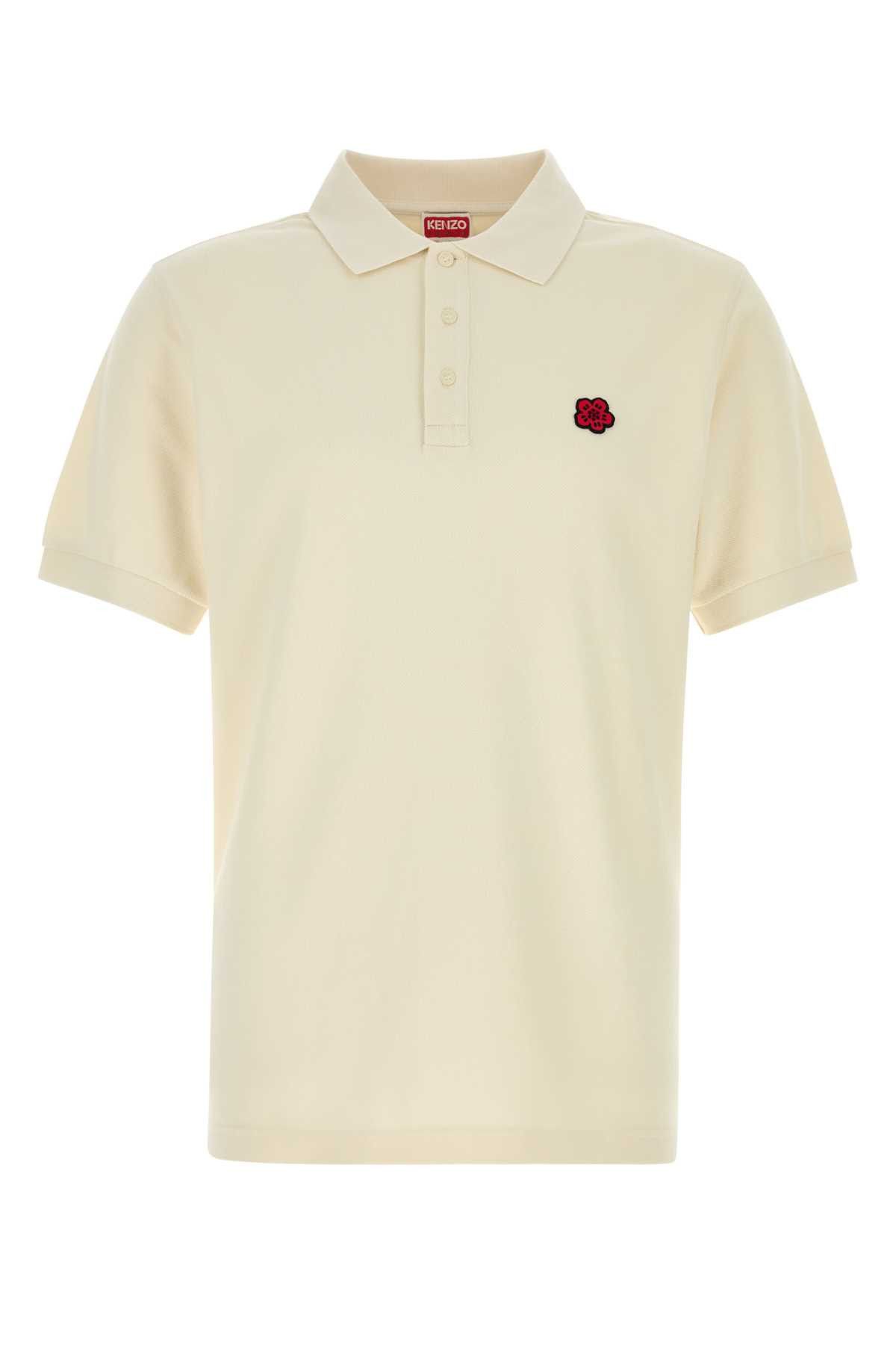Kenzo Ivory Piquet Polo Shirt Size US L / EU 52-54 / 3 - 1 Thumbnail
