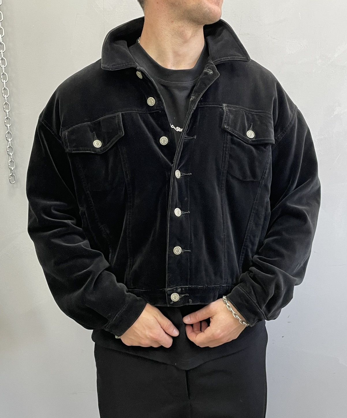 Other Vintage y2k trucker jacket diesel style cropped Size US M / EU 48-50 / 2 - 2 Thumbnail