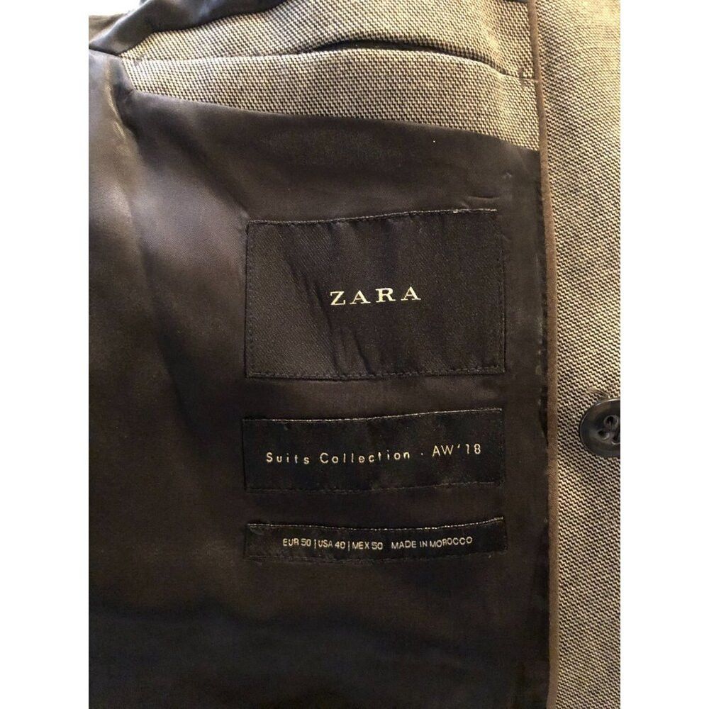 Zara Zara men's 69%polyester 30%viscose sport coat blazer 40R Size 40R - 6 Thumbnail
