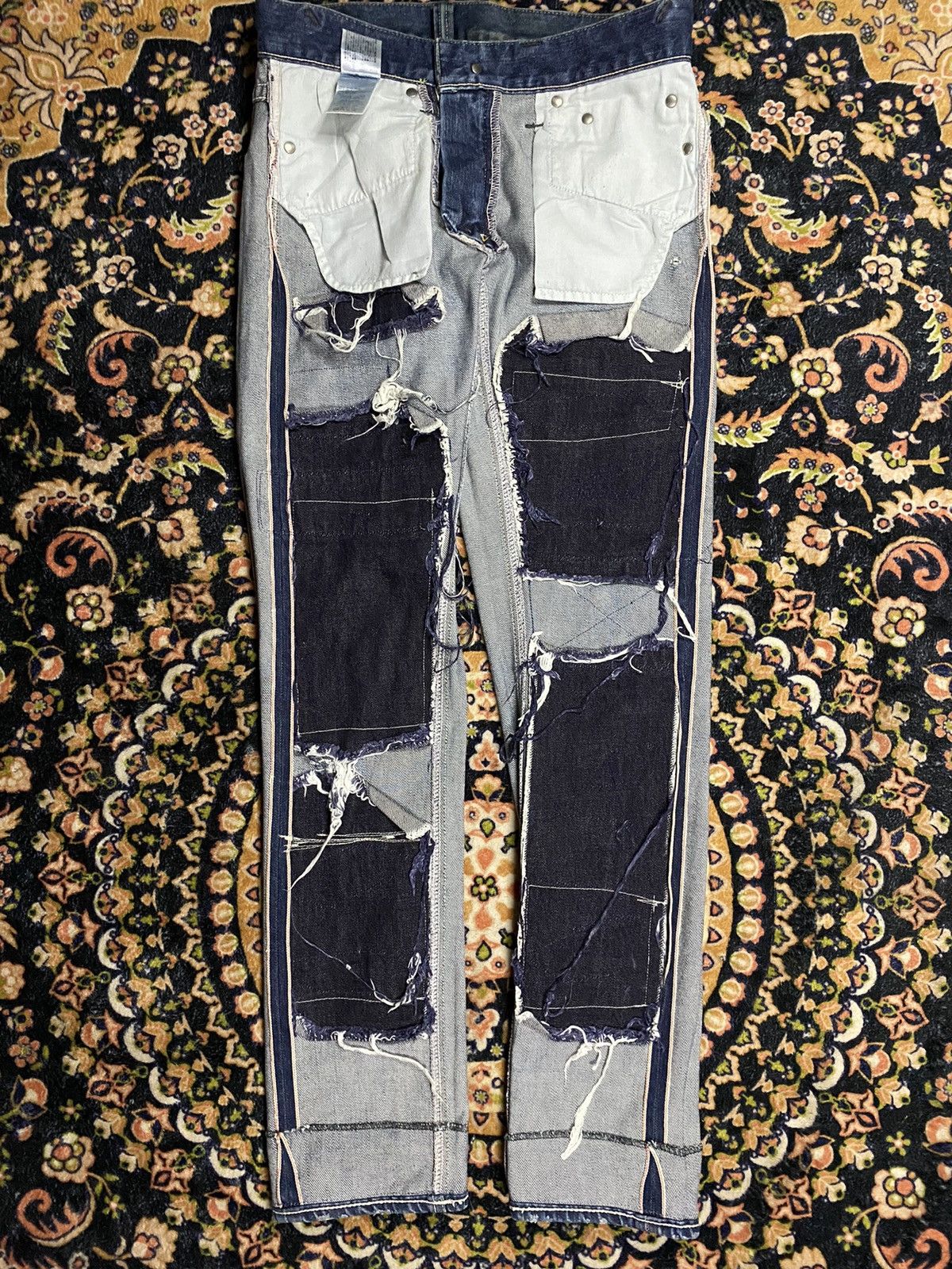 FranCisT MOR.K.S RARE! Francist Mor.k.s selvedge disteressed denim Size US 30 / EU 46 - 16 Thumbnail