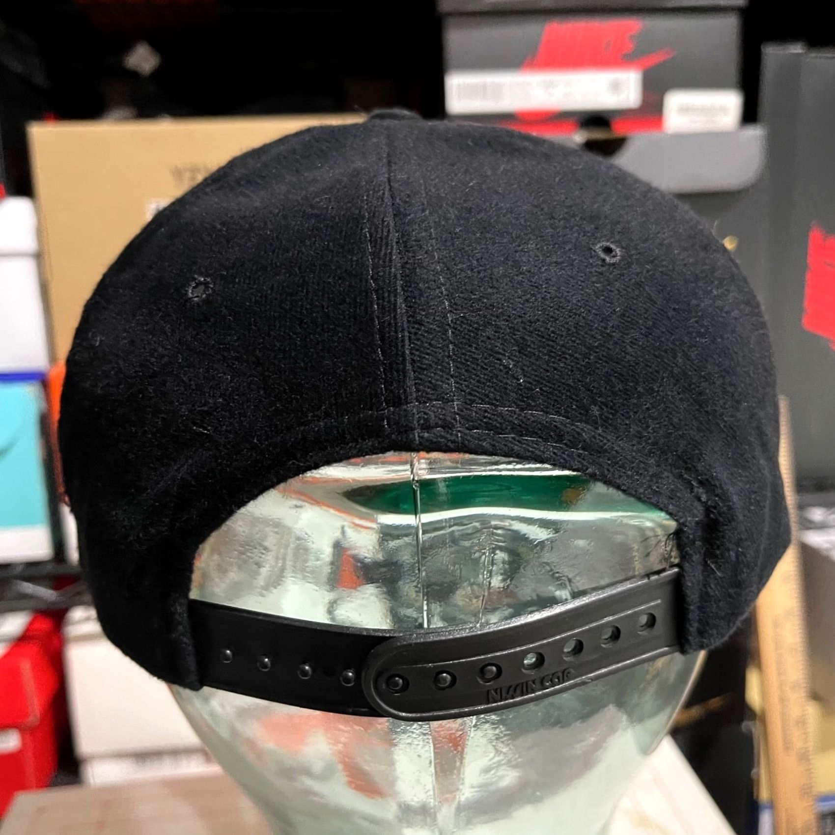 Vintage Nissin Berkley Hat Cap Black Adult Snap Back Adjustable Script Mens Vintage Baseball Cap Mens Size ONE SIZE - 4 Thumbnail